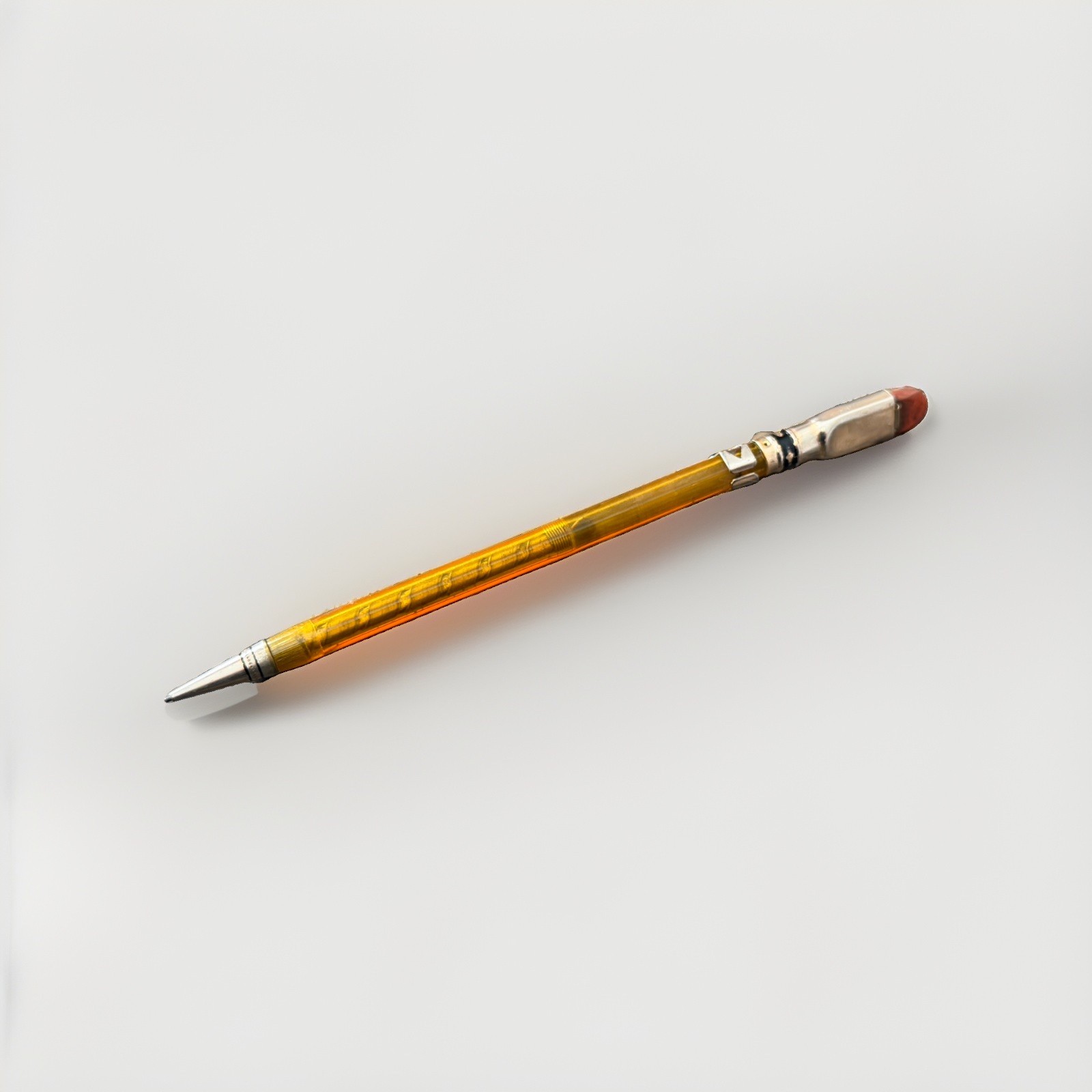 Vintage EXTREMELY RARE Eberhard Faber Permapoint 182 Mechanical Pencil Amber
