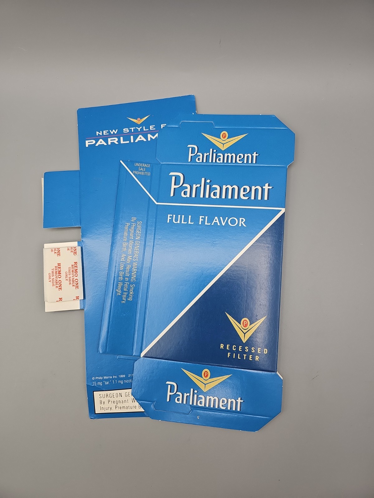 Vintage 1999 Parliament Cigarettes Sign Advertising Stand Up Card Stock Sign