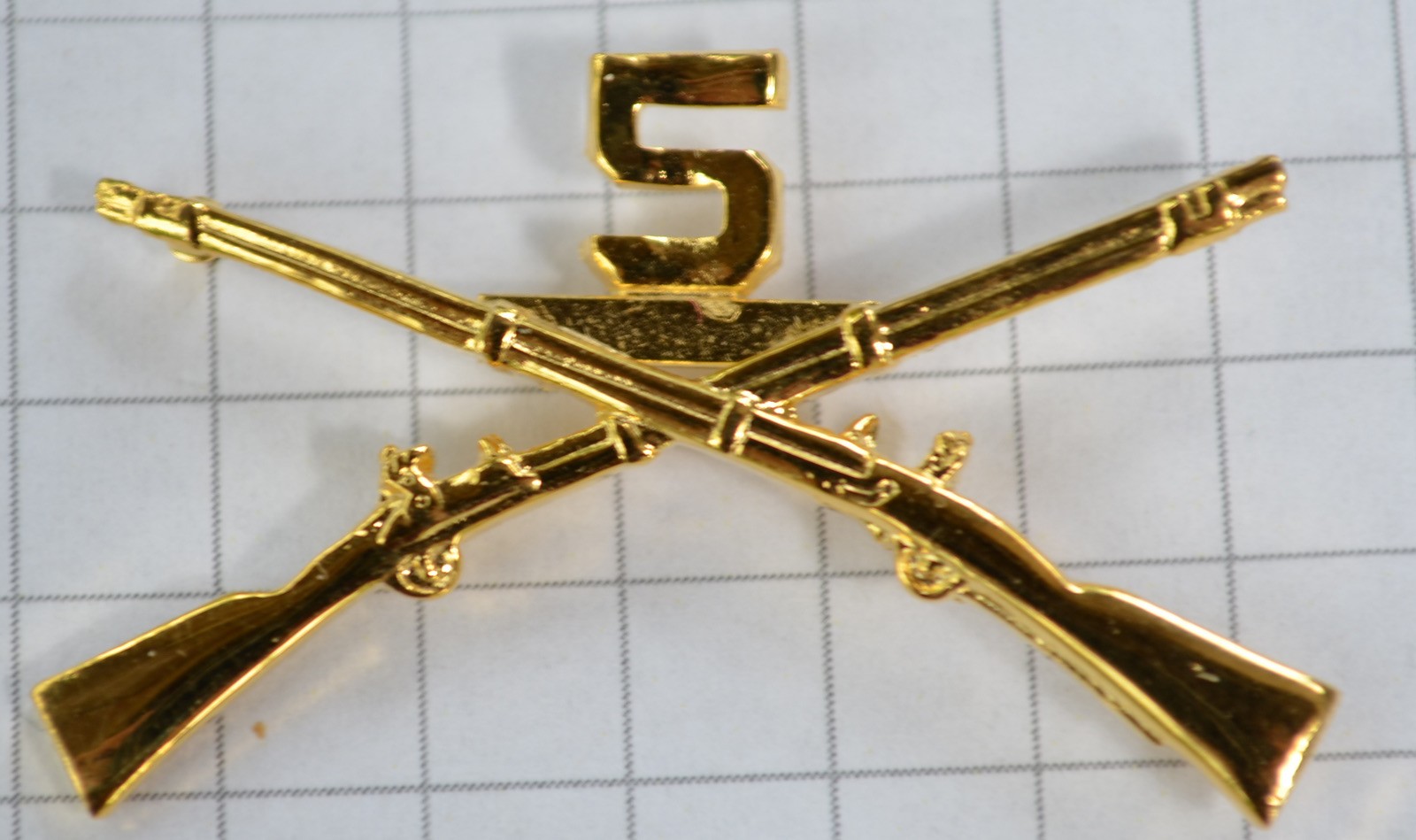 US ARMY 5th Infantry Officer Regimental BOS (Pair)  - Brand New