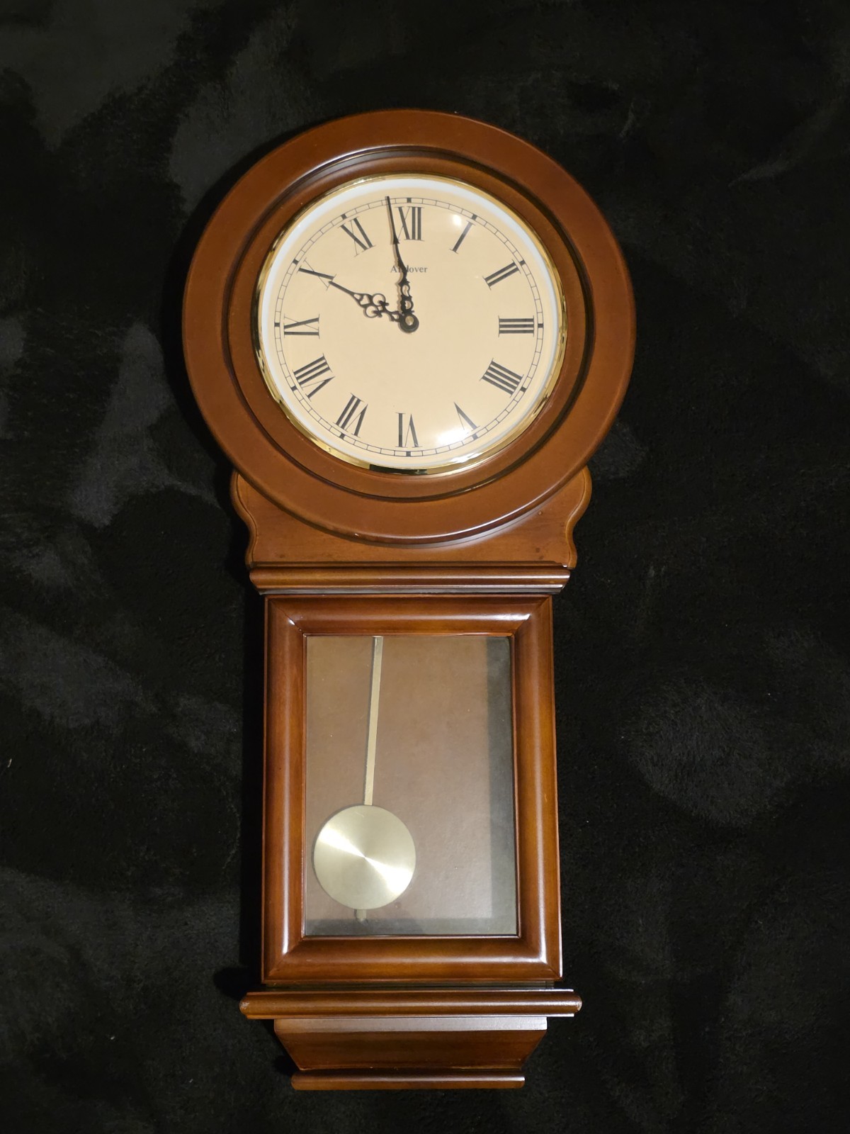 Andover Cherry Wood Wall Clock