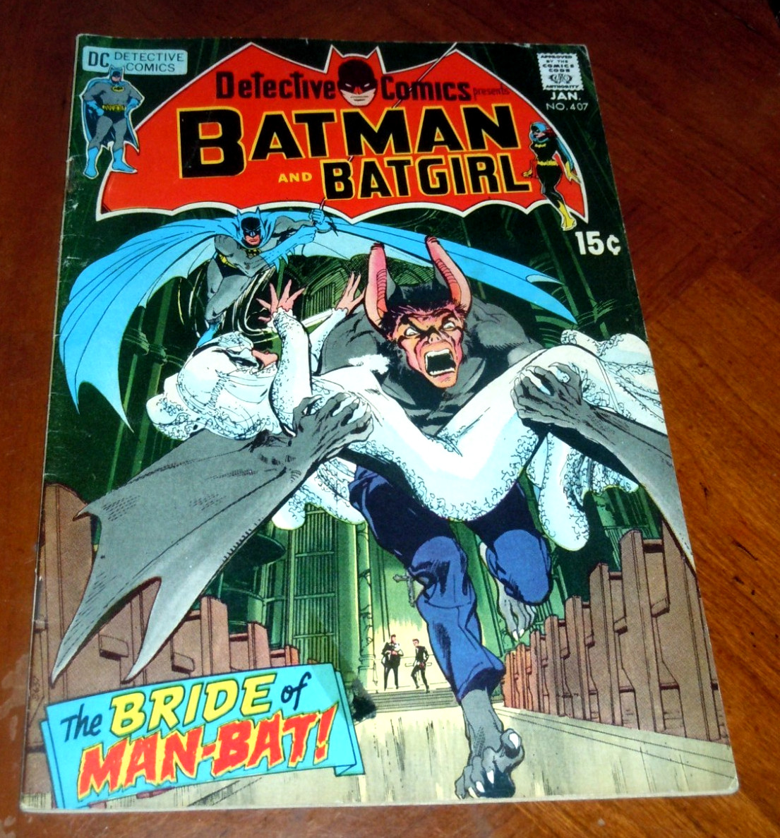 DETECTIVE COMICS #407  (DC 1971).  VG-F (5.0) cond  NEAL ADAMS  MAN-BAT  Trilogy