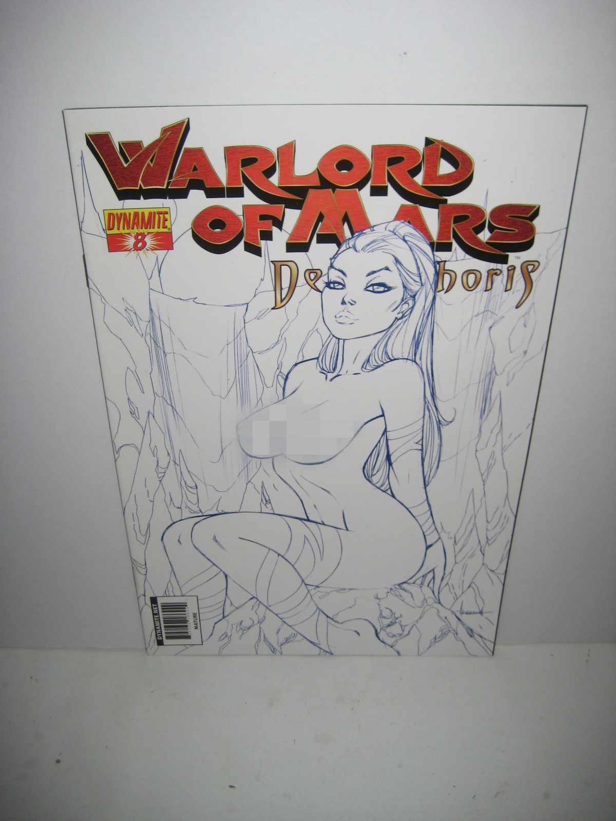 Warlord of Mars Dejah Thoris #8 Dynamite Blue Line Art Variant Garza 2011