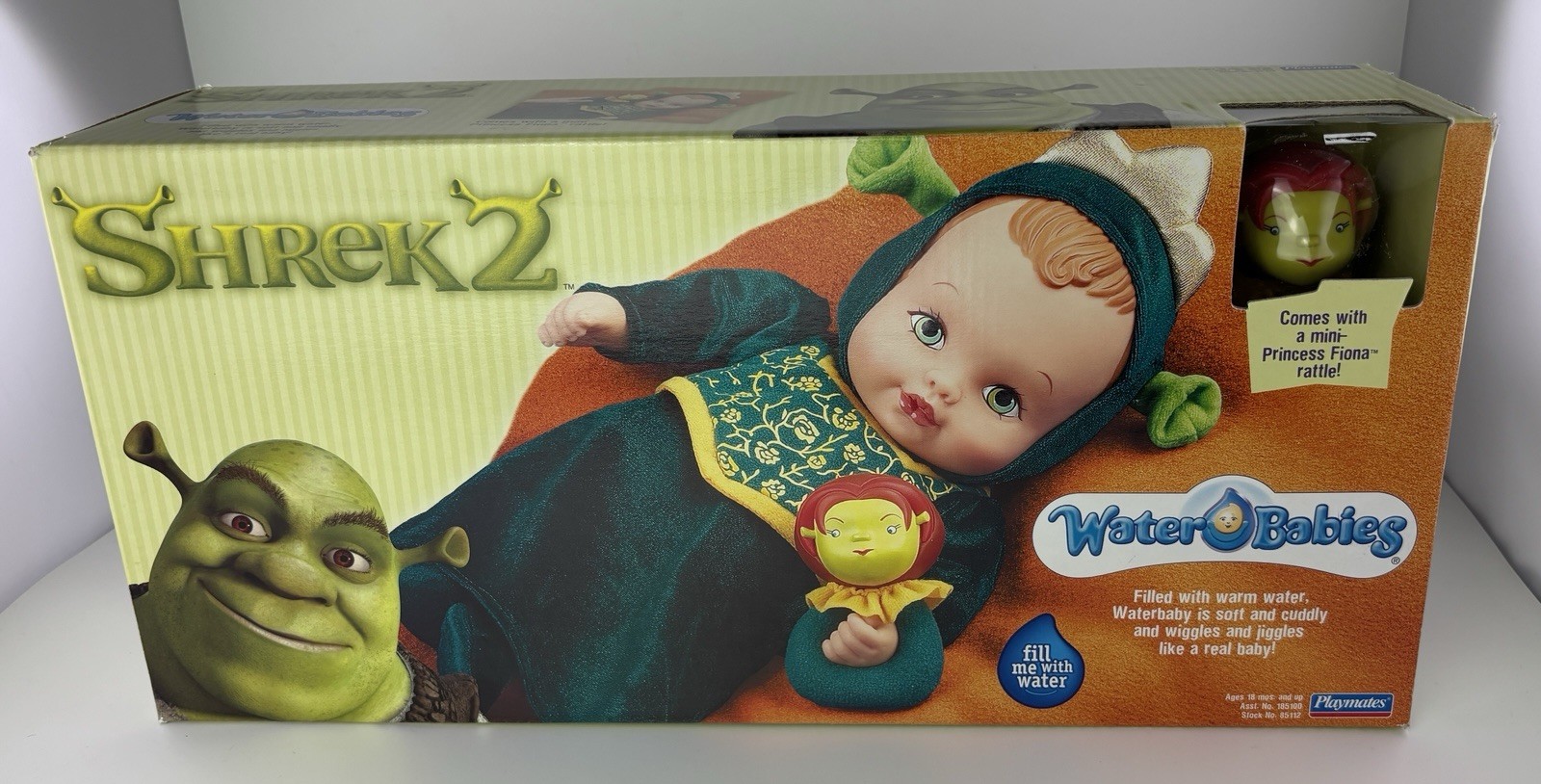 Vintage 2003 Lauer Toys Shrek 2 Water Babies Waterbaby with Fiona Rattle