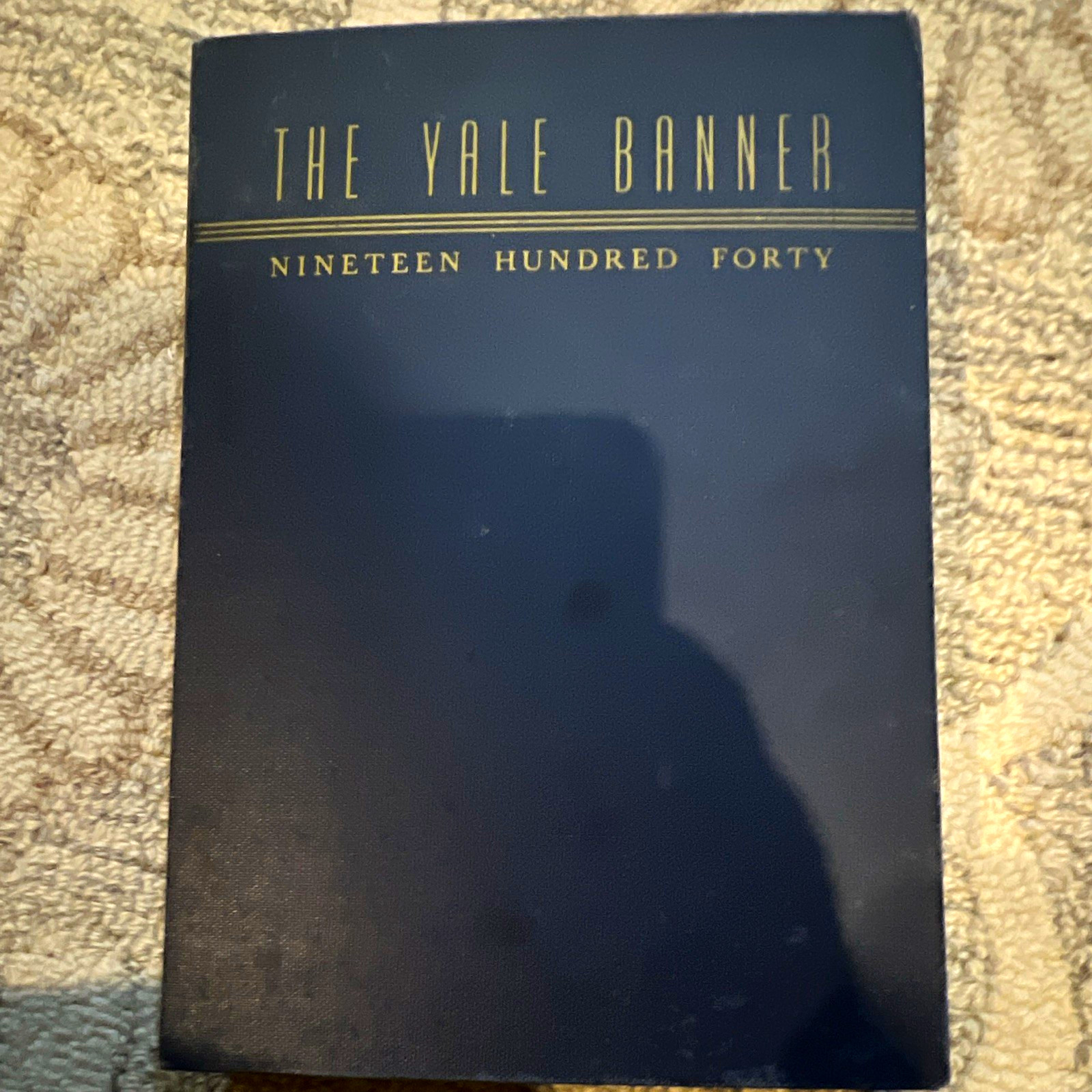 Yale Banner 1940 Yale Univ. Yearbook Colleges & Univs Used as a Space Scrapbook