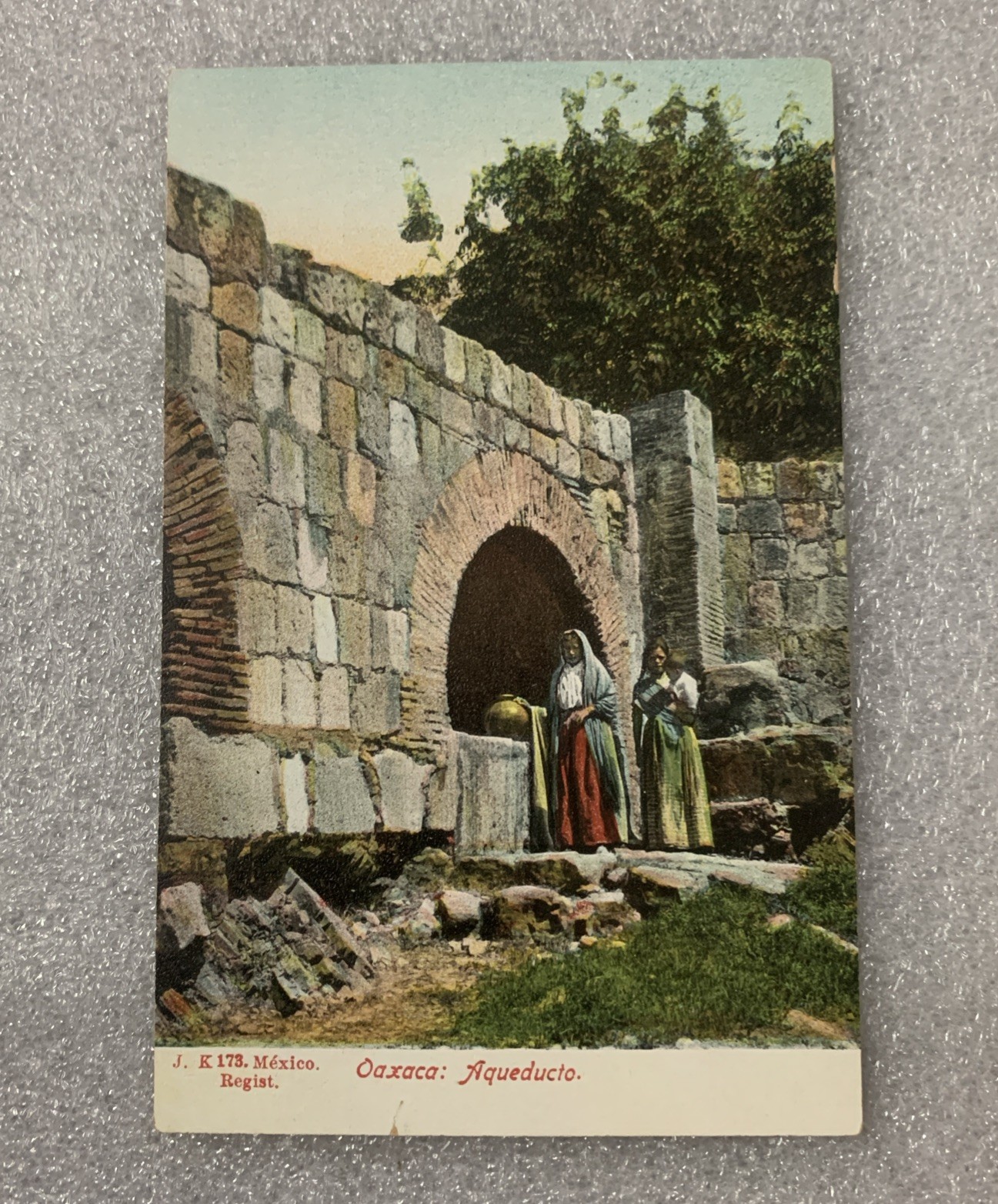 Vintage MEXICO, OAXACA AQUEDUCTO Postcard Unposted