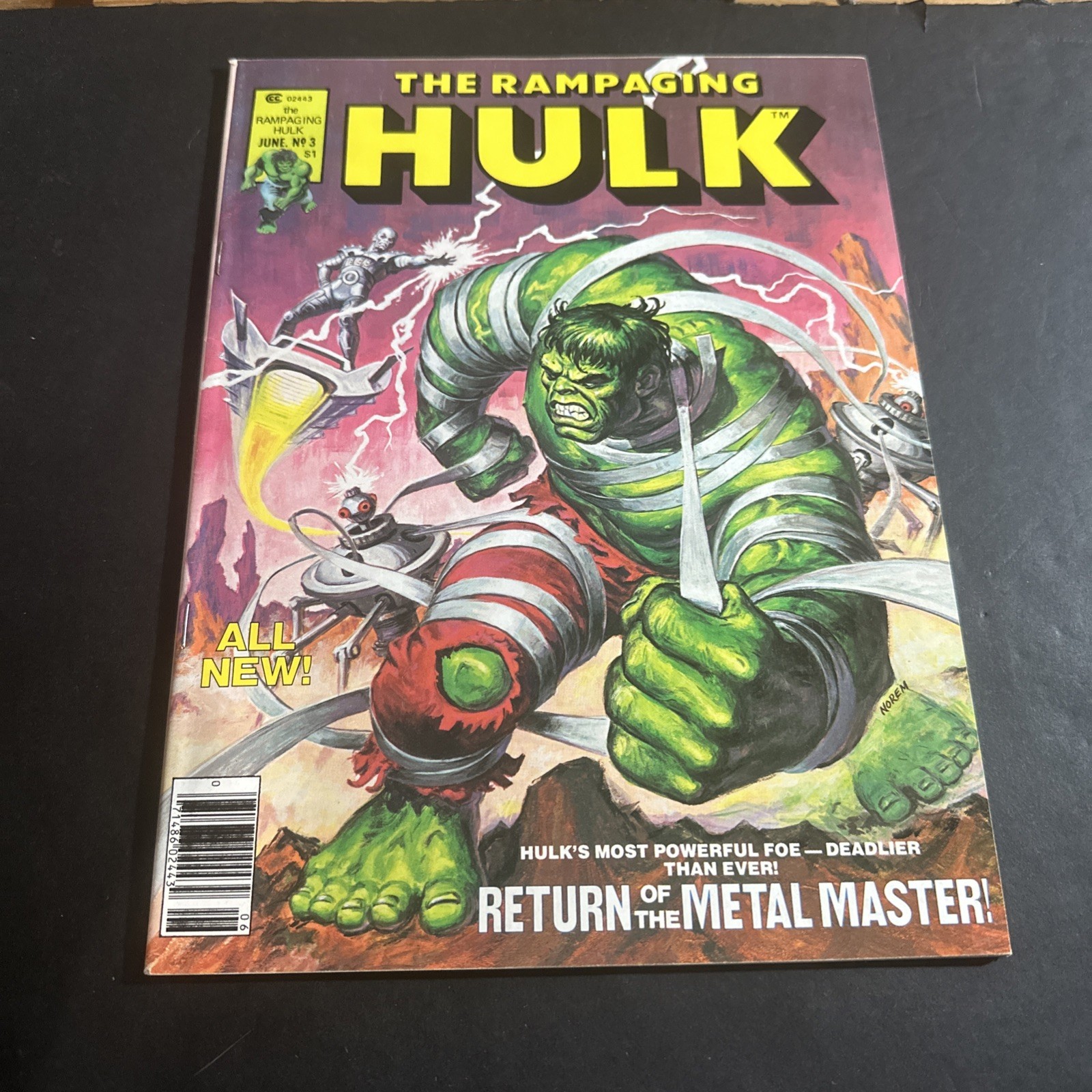 The Rampaging Hulk Magazine #3 1977  Return of the Metal Master  Vf  Mz5