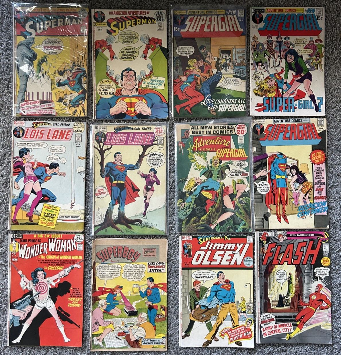 Superman comic book lot, 21 assorted Superman comics, 70's, 90's, 00's