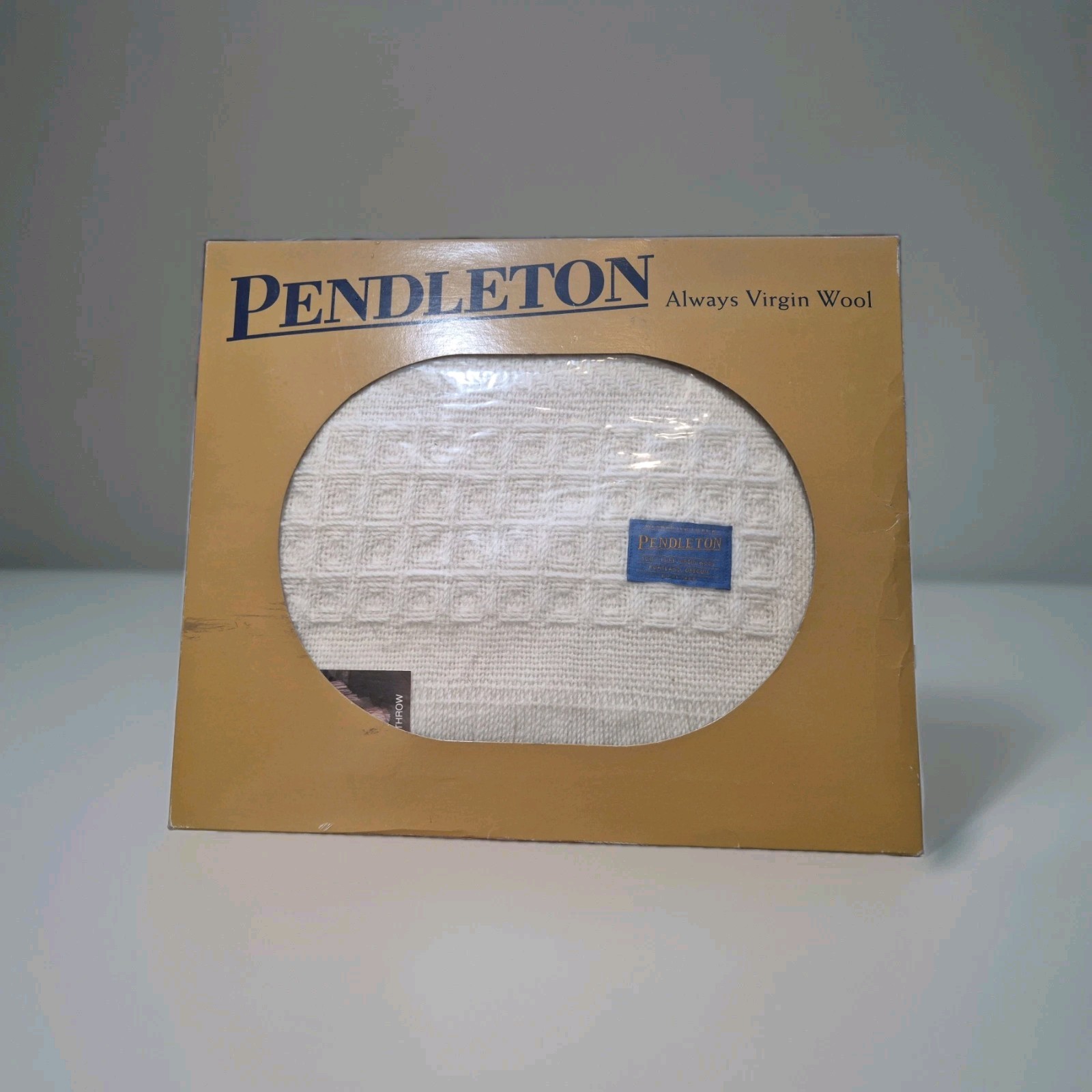 NEW Vtg Pendleton Virgin Wool OCCASIONAL Throw 68\