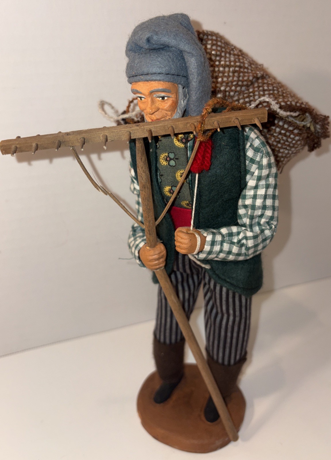 Vintage Marius Chave Aubagne French Figurine Hobo Terracotta Clay 10.5”