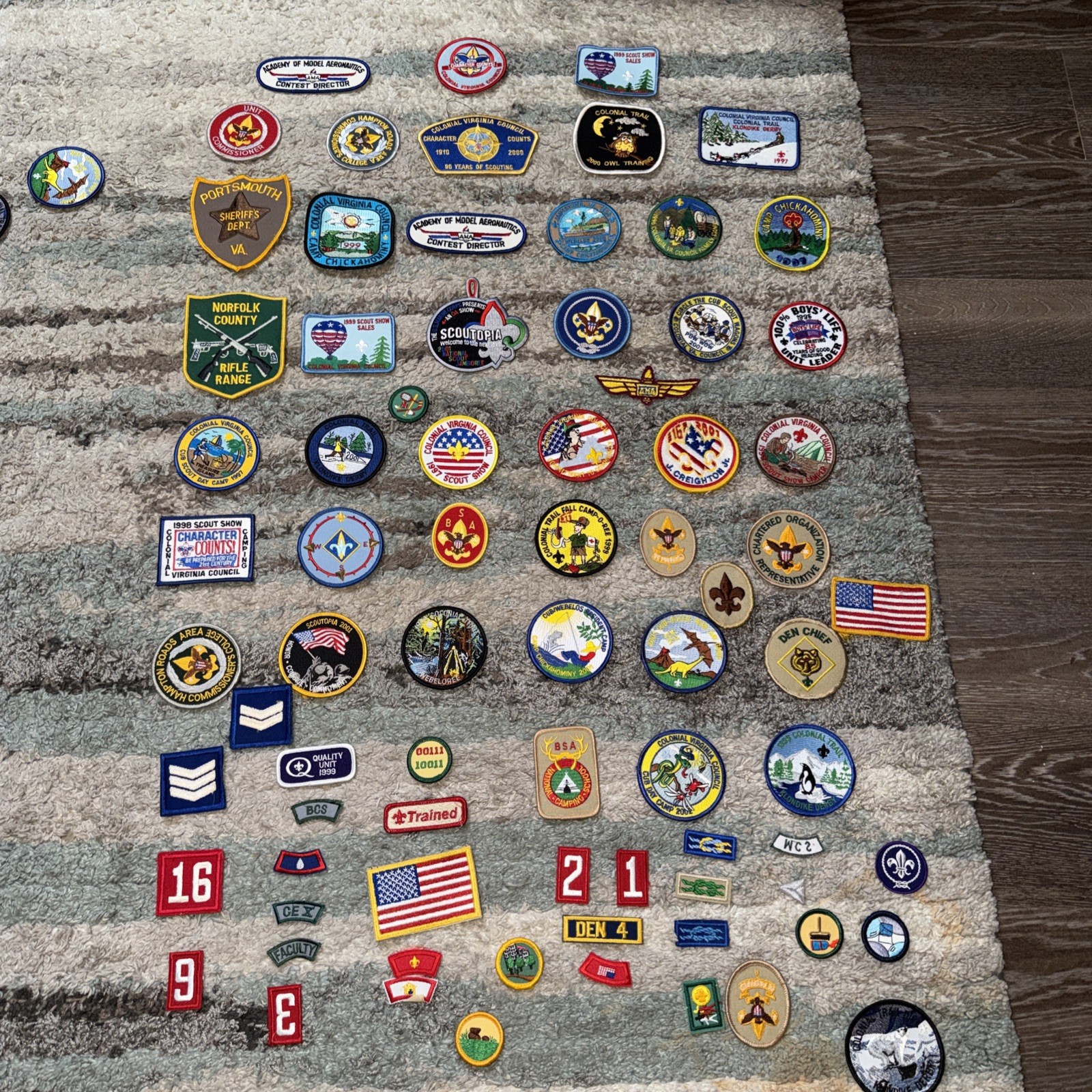 Large Lot of Boy Scout Patches Virginia 1980s To 2000s Huge Lot Of Patches