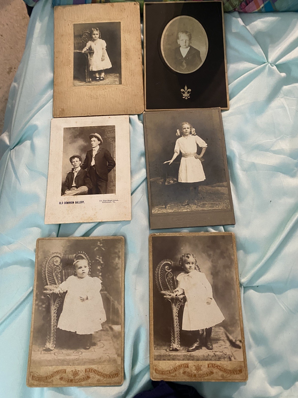 VINTAGE Victorian Edwardian era portraits Richmond New York Galleries etc