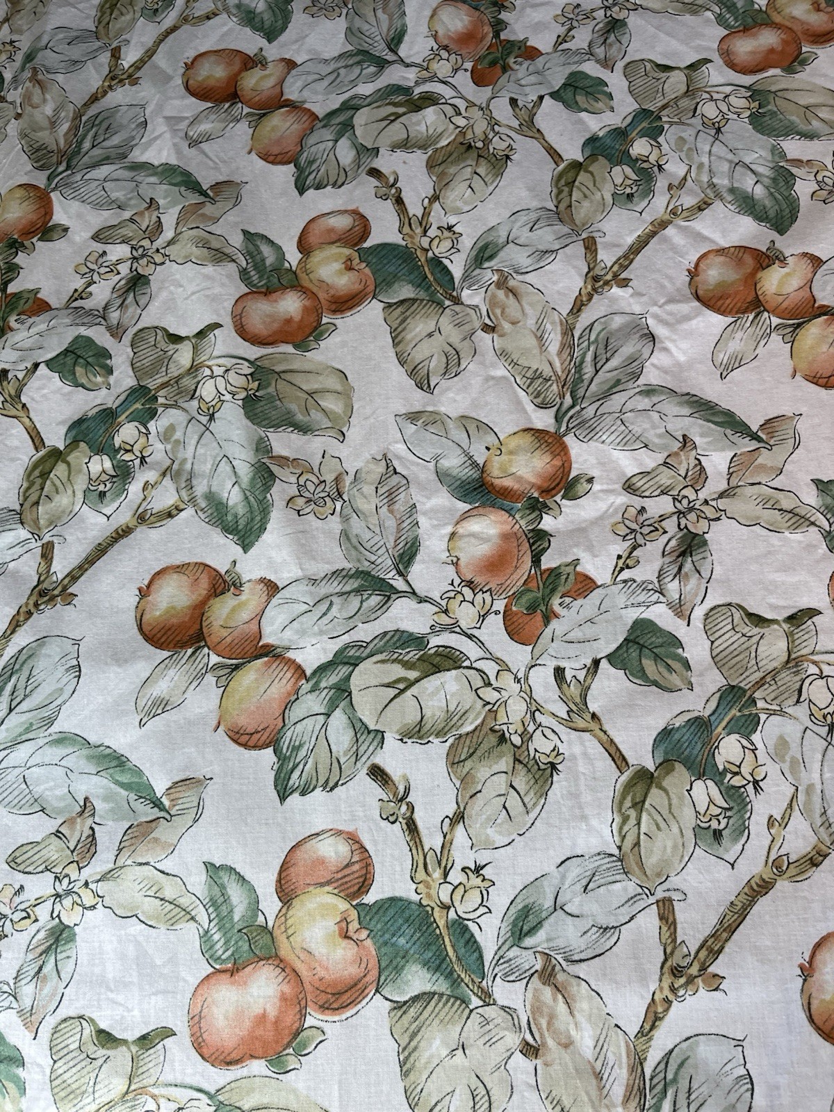 Vintage GP& J Baker Persimmon Curtains~Rare Print~Large~VGC