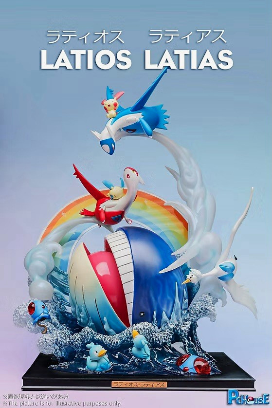 Pokemon PC House Latios and Latias Resin Statue Figure