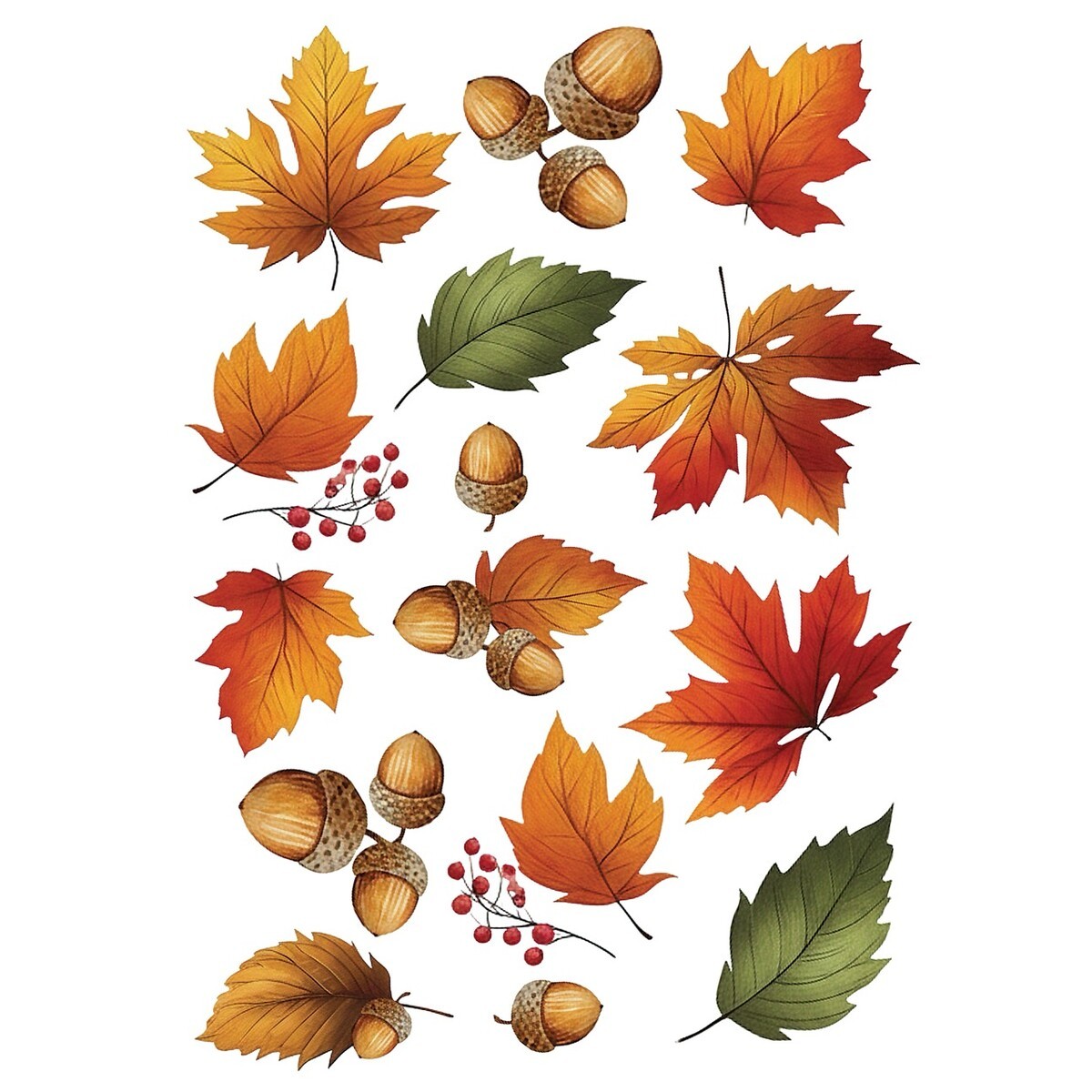 Briarwood Lane Autumn Color Leaves Window Clings 18x11.75