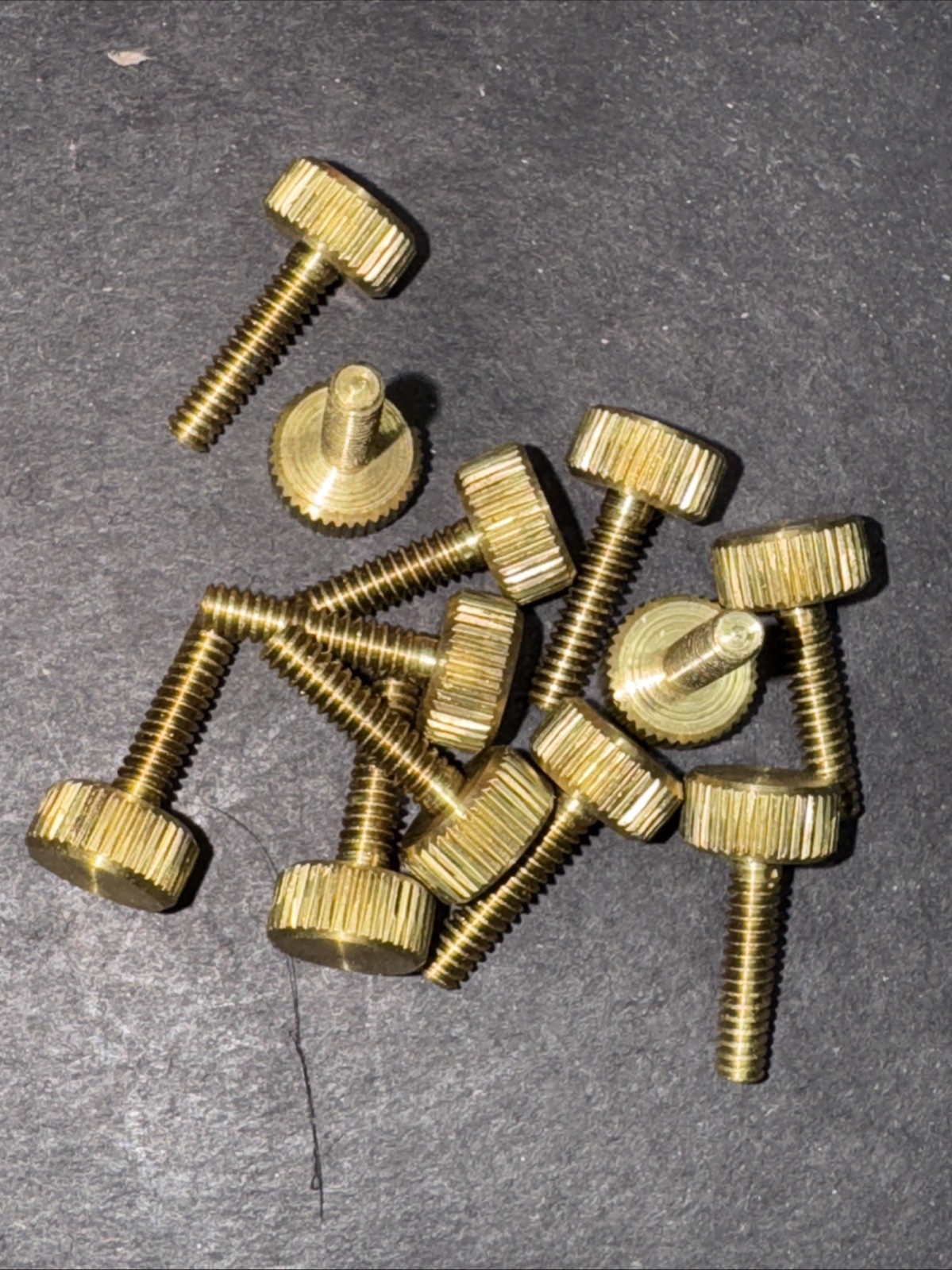 (12 Pcs) Solid  BRASS 6-32 X 1/2\