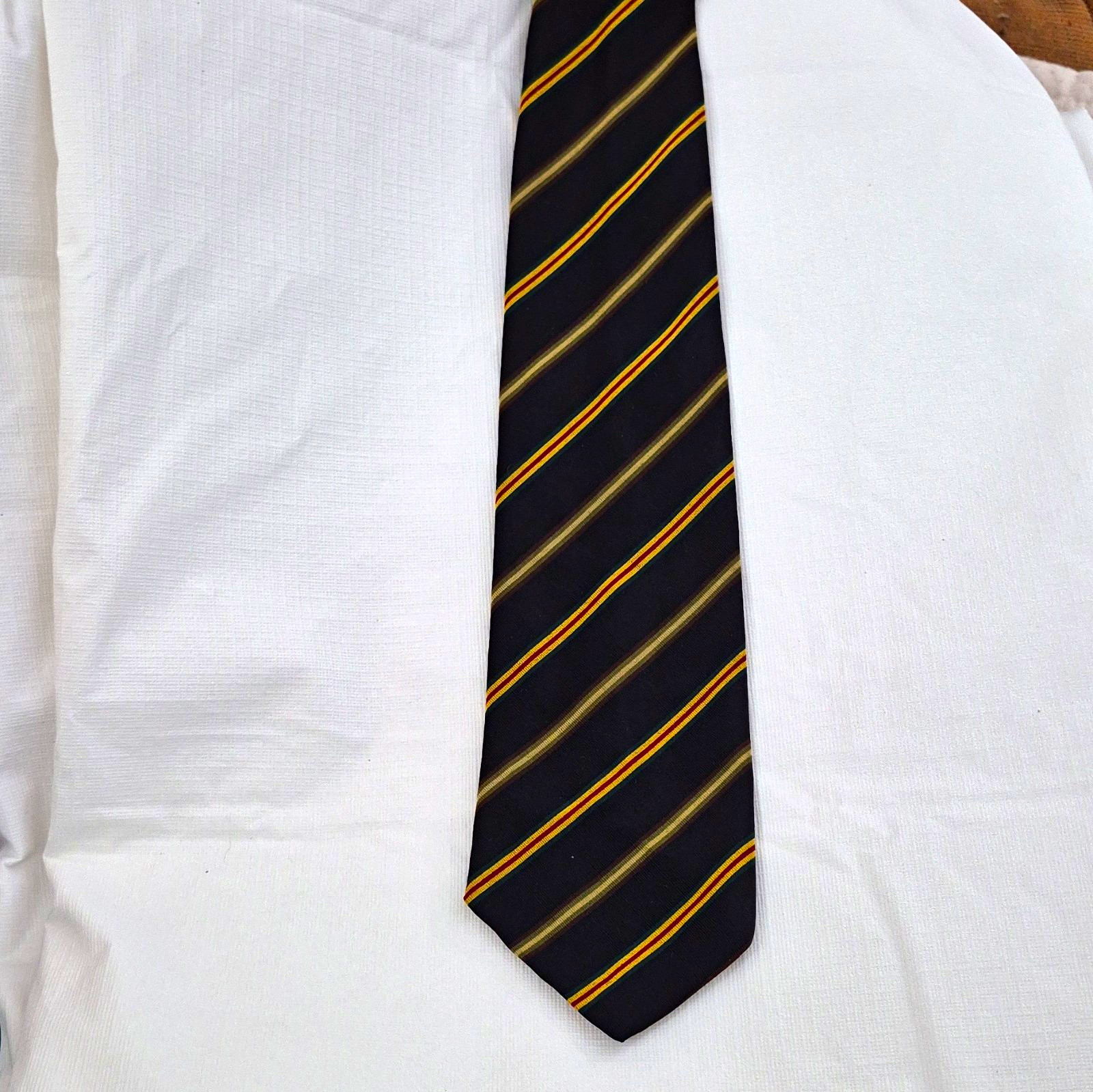VTG 1960'S Irish Poplin TIE for Marshall Fields Repp Silk 3.25