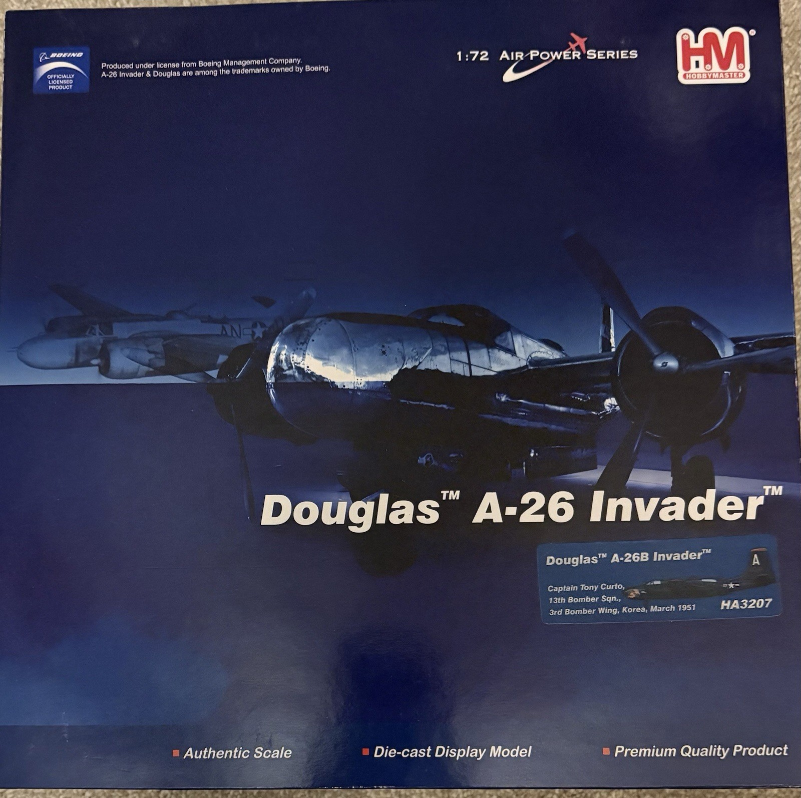 Hobby Master Air Power Series Douglas A-26 Invader Diecast Model 1/72 Scale
