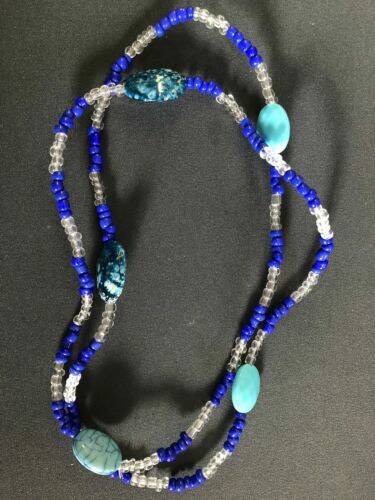 ELEKE Collar De Orisha YEMAYA decor Ileke Santeria  Yoruba / Collar Religioso