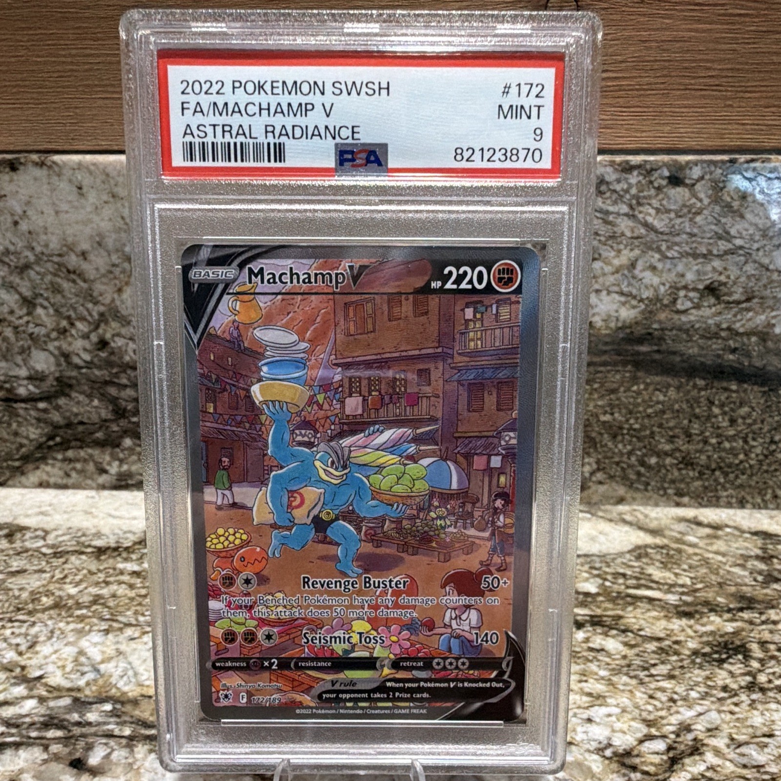 Pokémon Astral Radiance Machamp V 172/189 Full Art PSA 9 English 2022