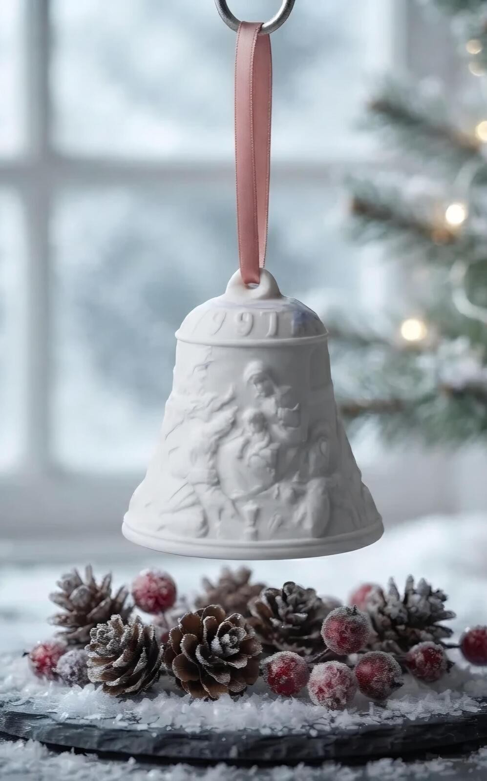 Vintage 1997 Lladro Christmas Bell Ornament