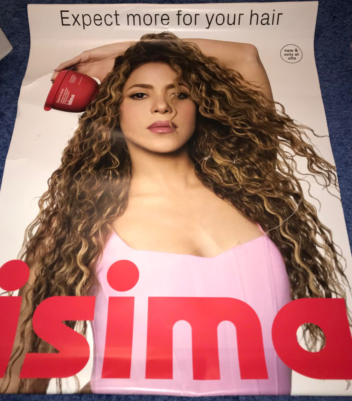 Shakira Isima Hair Line Ulta Beauty 4.5 FT RARE HUGE Window Poster Gift Ideas