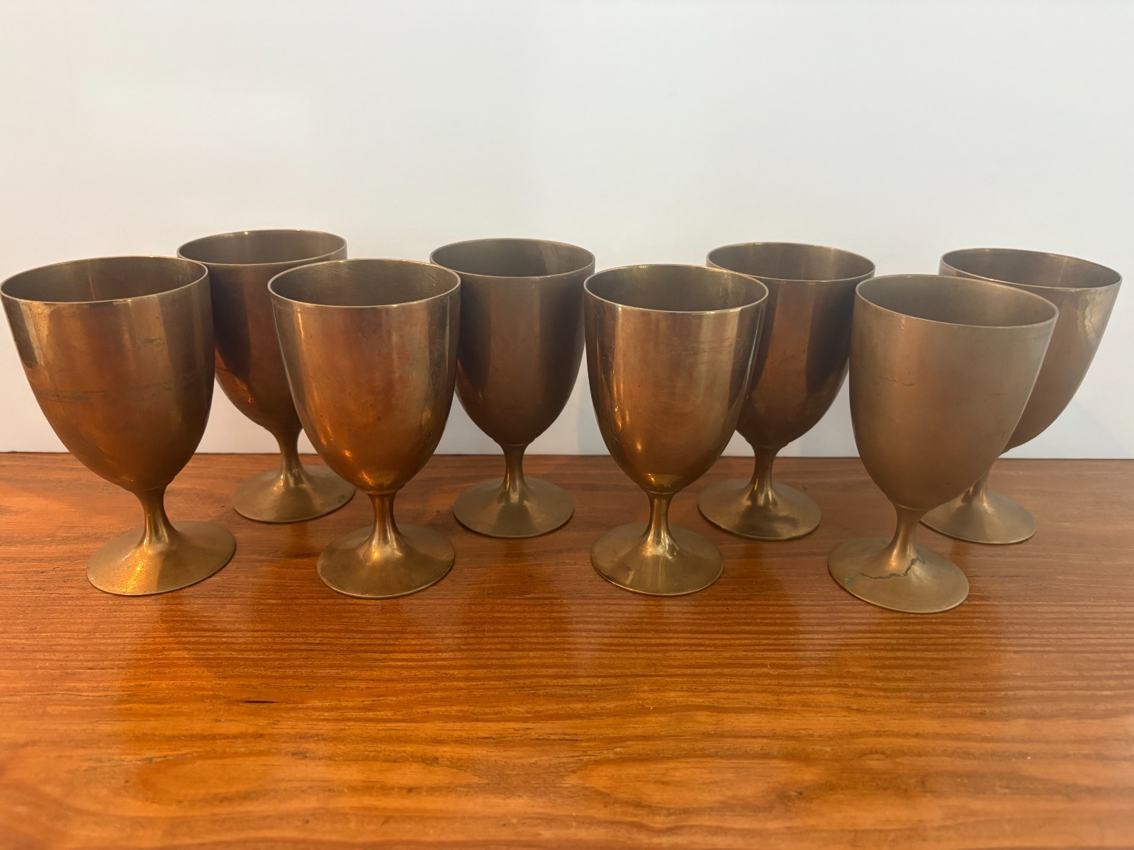 Brass Goblets - Set of 8
