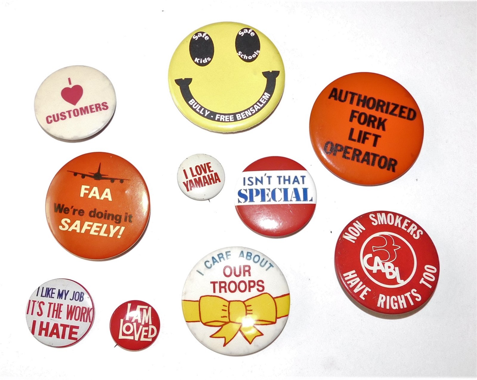 Vintage Classic Novelty Buttons, Set of 10