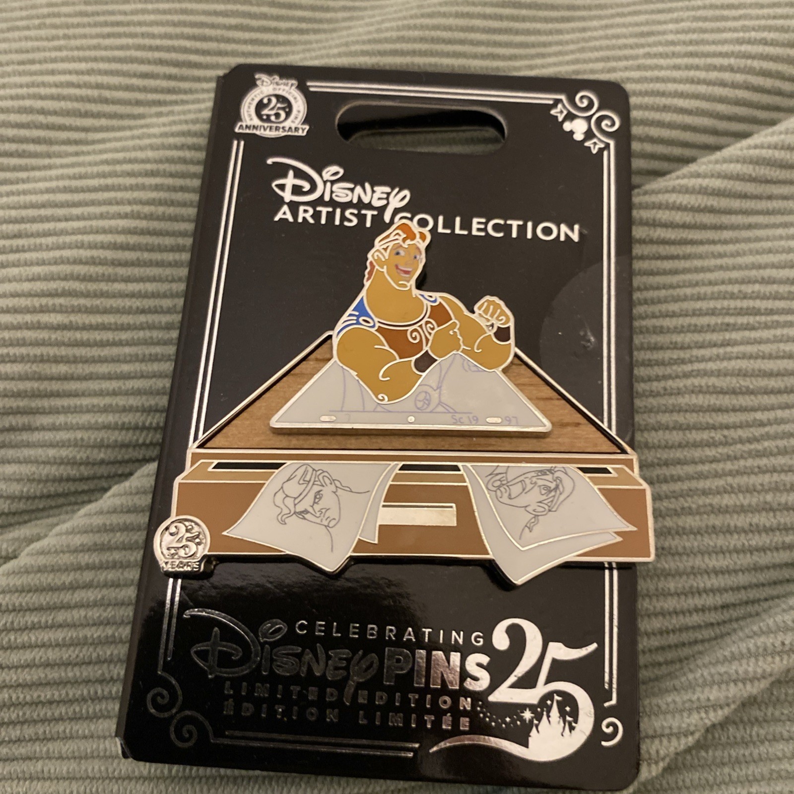 2025 Disney Parks Artist Collection Jason Peltz Hercules LE Pin