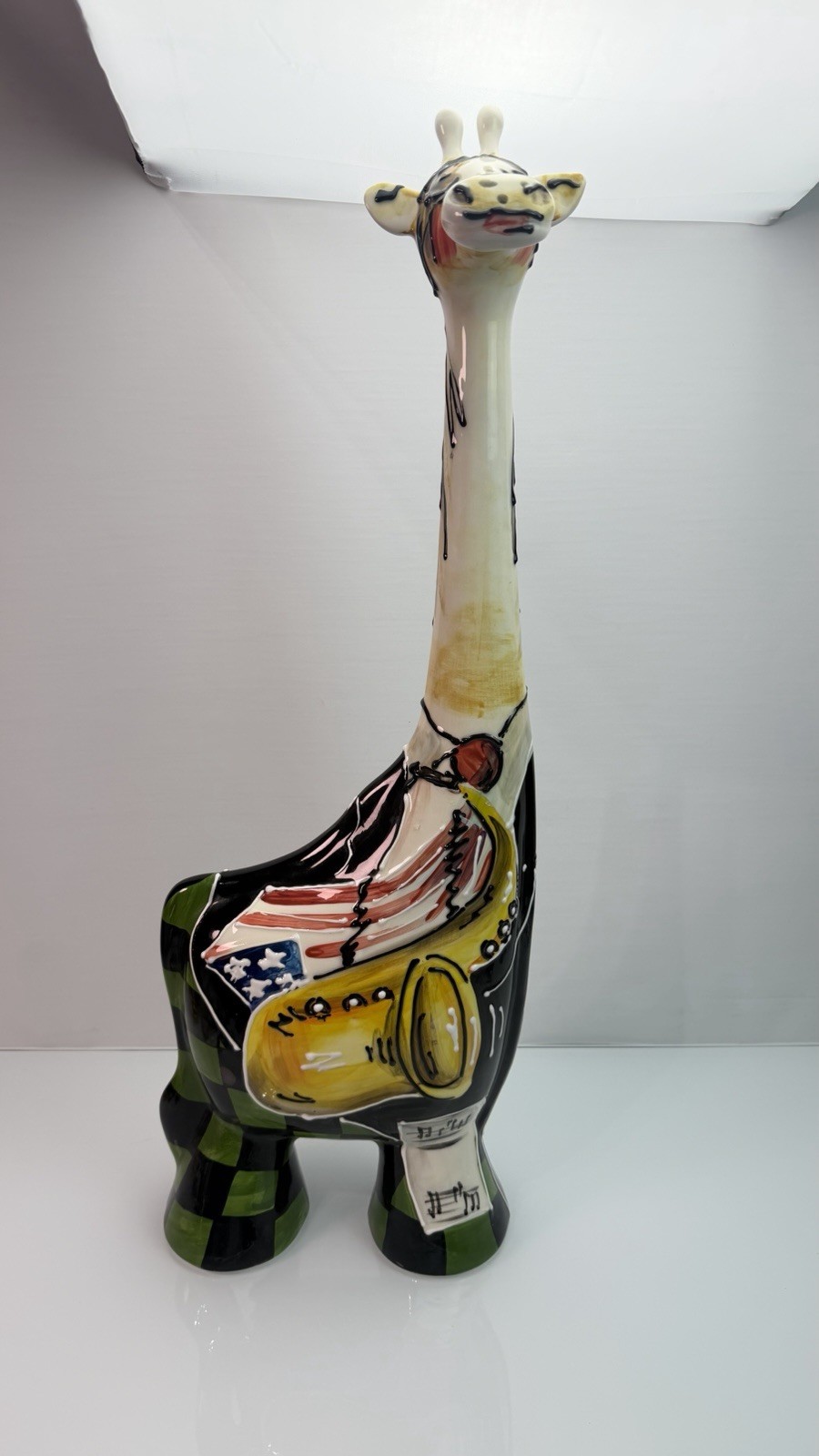Hand Painted Turov Art Ceramic Giraffe Figurine Collection Limited Edition RARE
