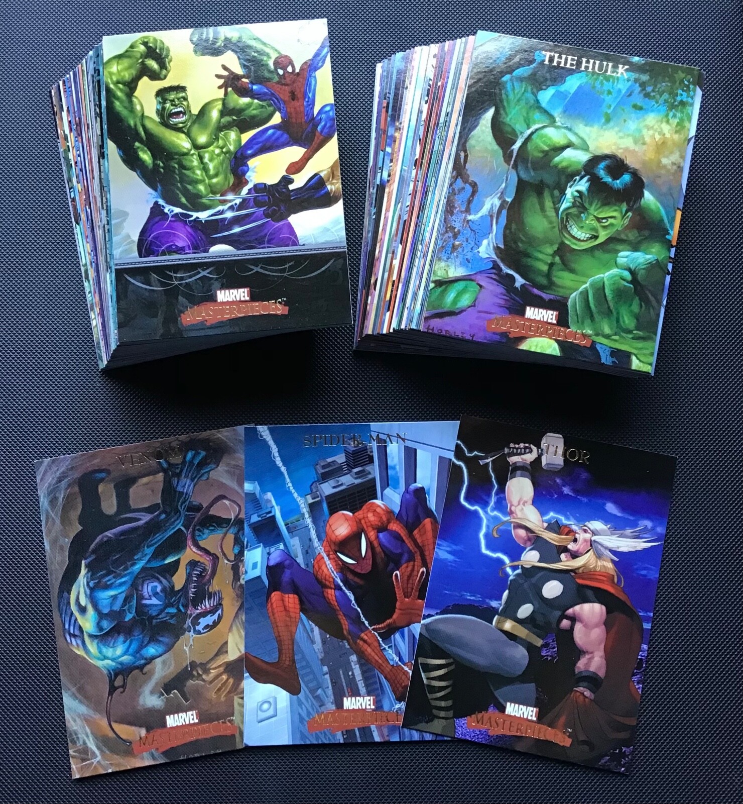 2007 MARVEL MASTERPIECES COMPLETE 90 CARD BASE SET