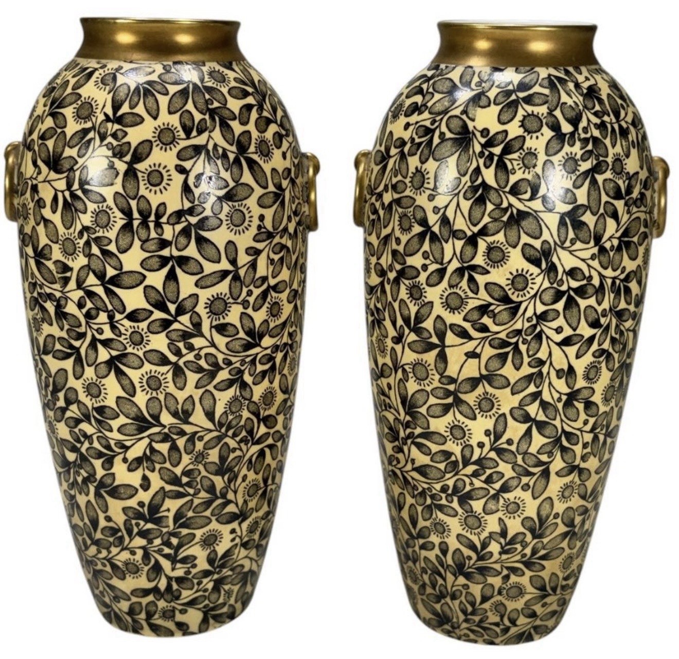 Pair of Royal Rudolstadt Porcelain Vases