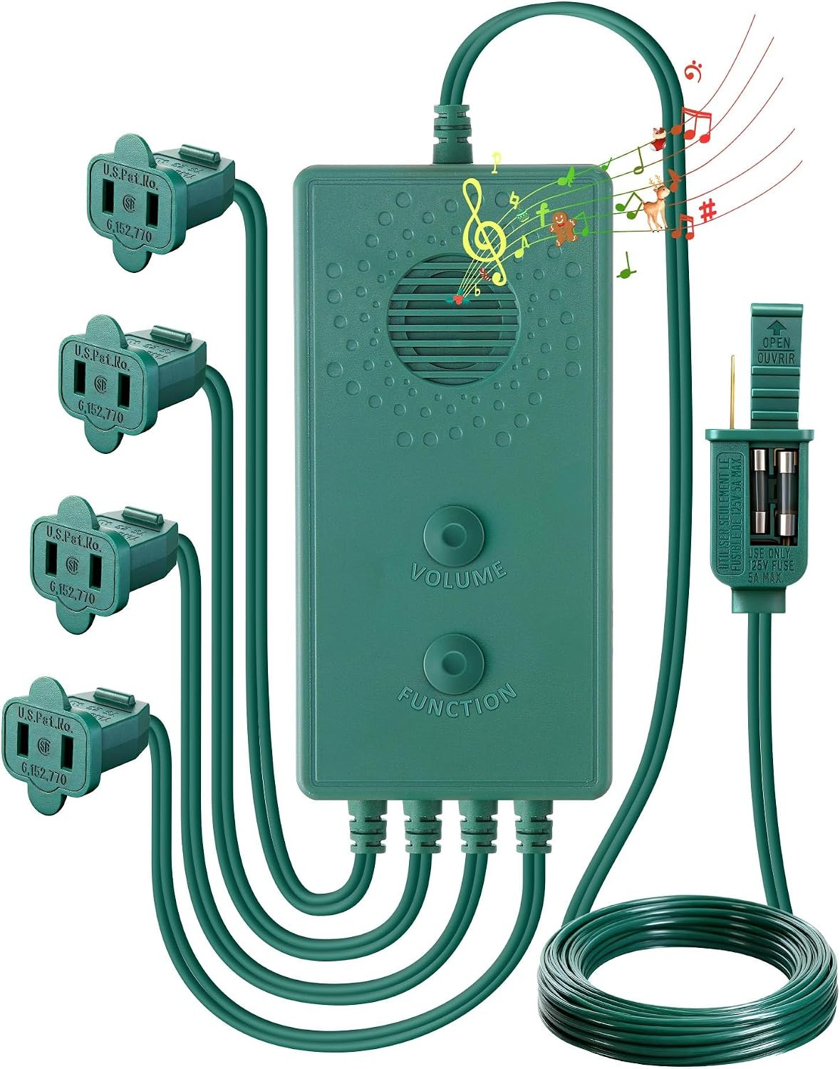 Vintage 90S Musical Christmas Lights Controller, Singing Christmas Tree Lights C