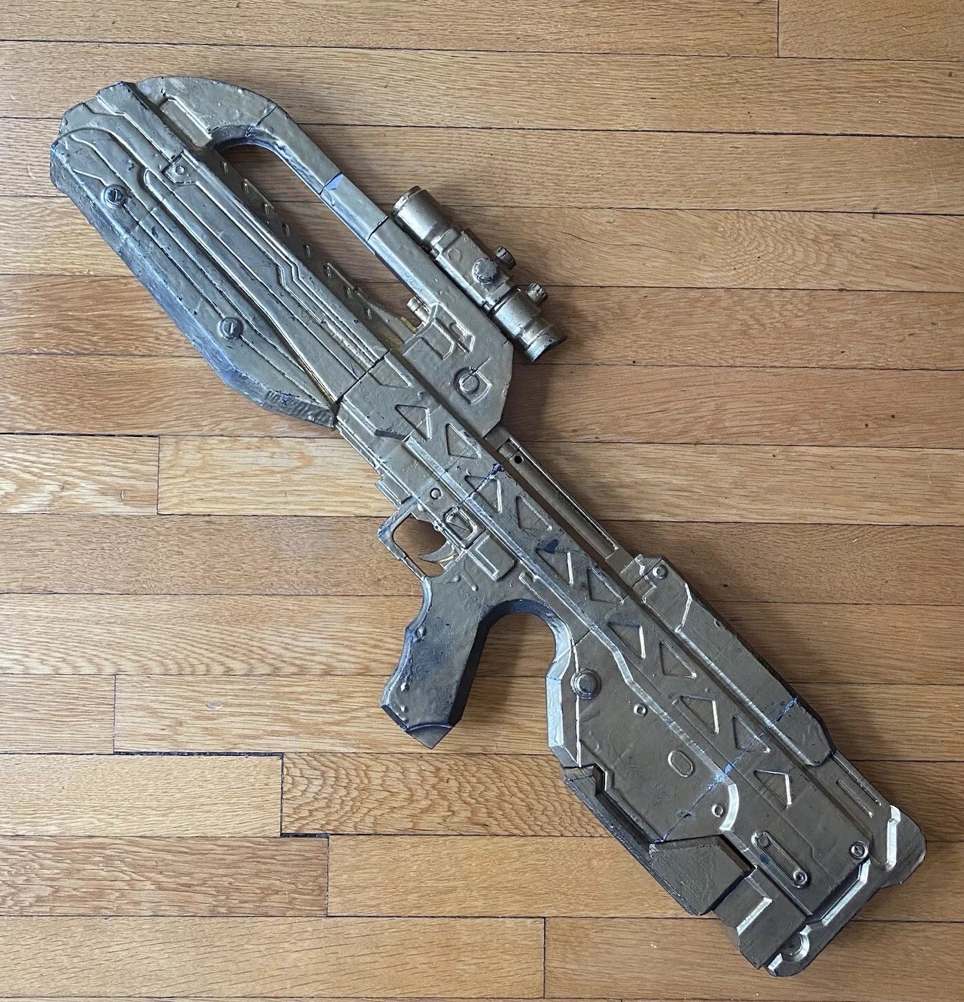 HALO BR55 Battle Rifle Prop Replica COSPLAY Solid Wood Video Game Gun Costume