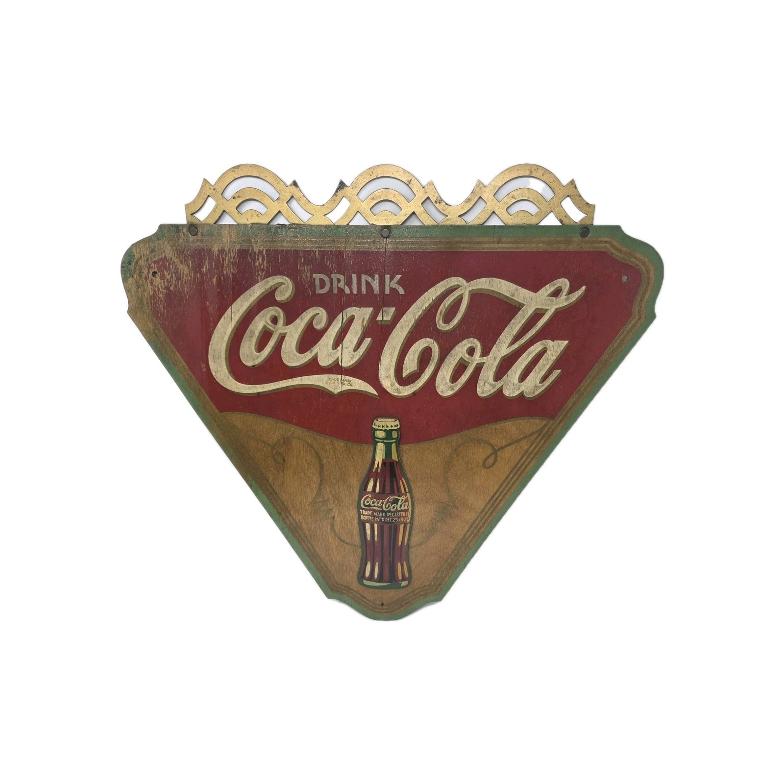 1930s Kay Displays Wood Coca Cola sign.
