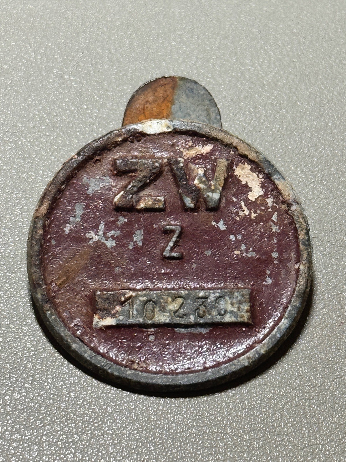 🇩🇪 WWII German Junkers Aircraft Factory Worker ID Badge – Zinc Lapel Tag