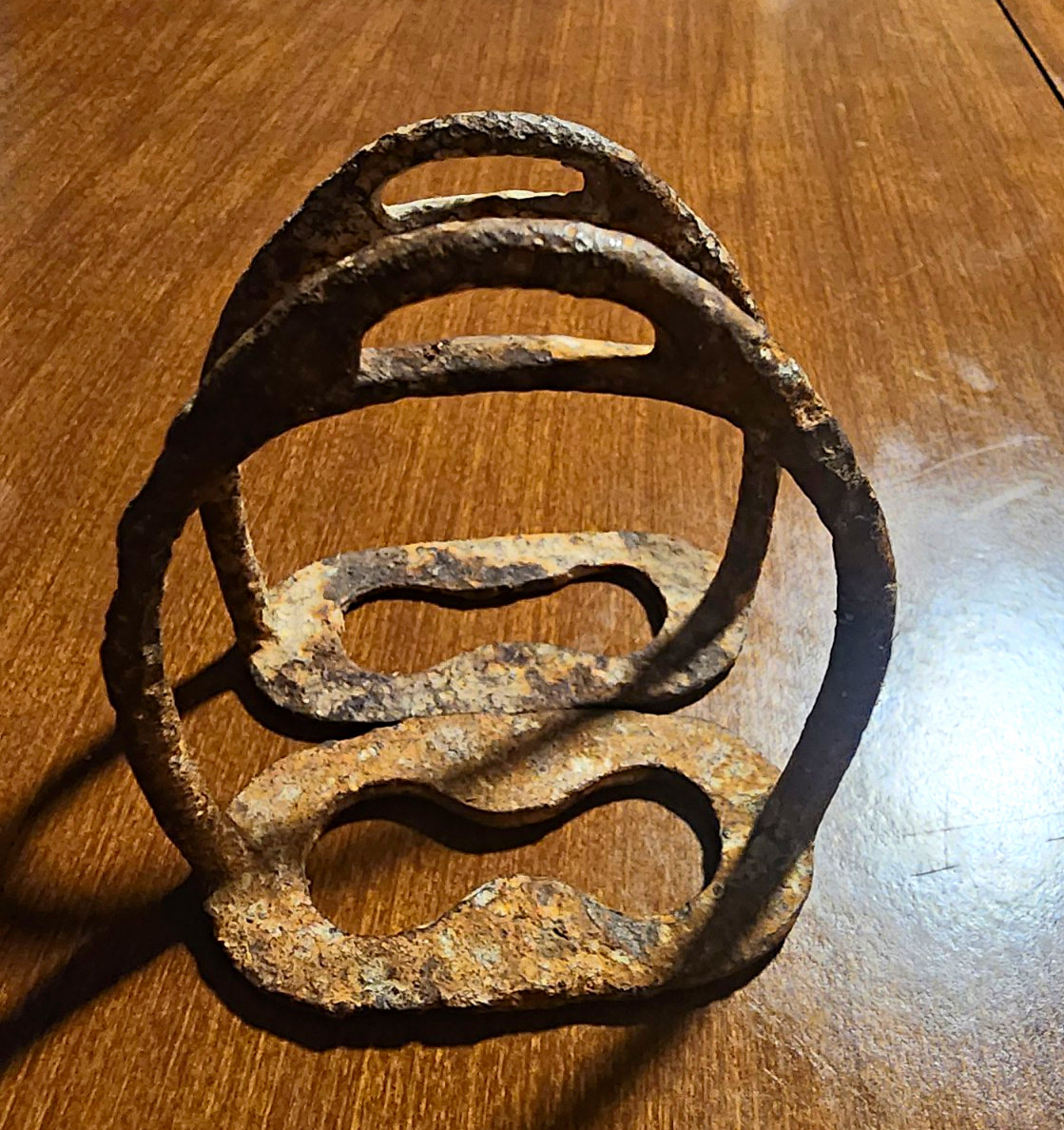 Pair of Antique Civil War Era Iron Cavalry / Horse Stirrups – Relic Condition