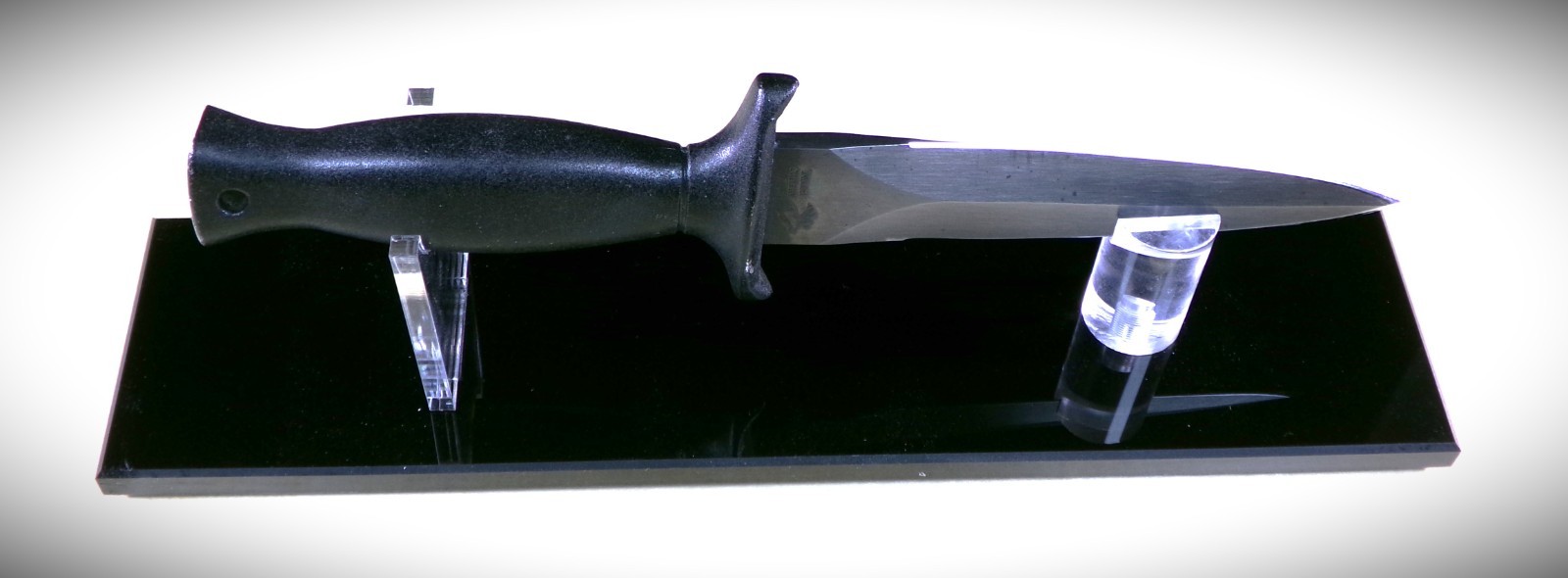 Vintage Taylor Cutlery Boot Knife Fixed Blade w Leather Sheath Japan 440 SS 9