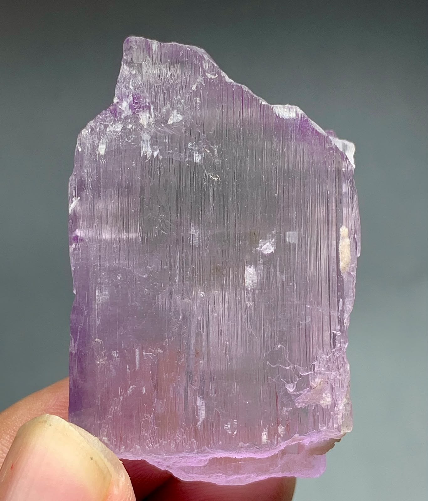 170 Carat Beautiful Double Terminated Pink Kunzite Crystal From Afghanistan