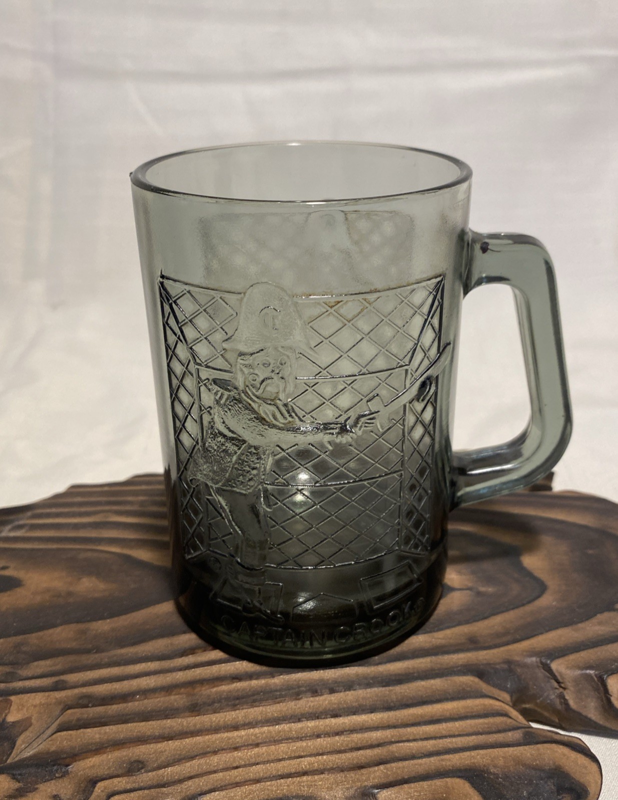 Vintage 1970’s McDonald\'s Captain Crook Drinking Glass Mug Coffee Cup