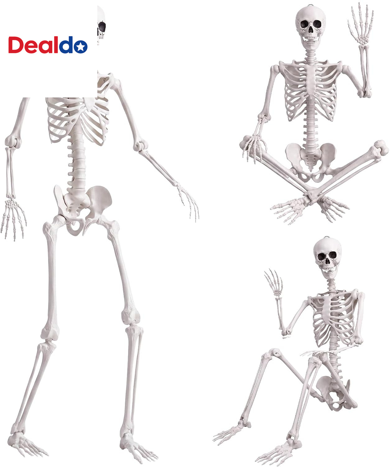 7.9 FT Giant Oversized Human Plastic Skeleton Outdoor Decoration 7.9 FT Giant Oversized Human Plastic Skeleton Outdoor Decoration