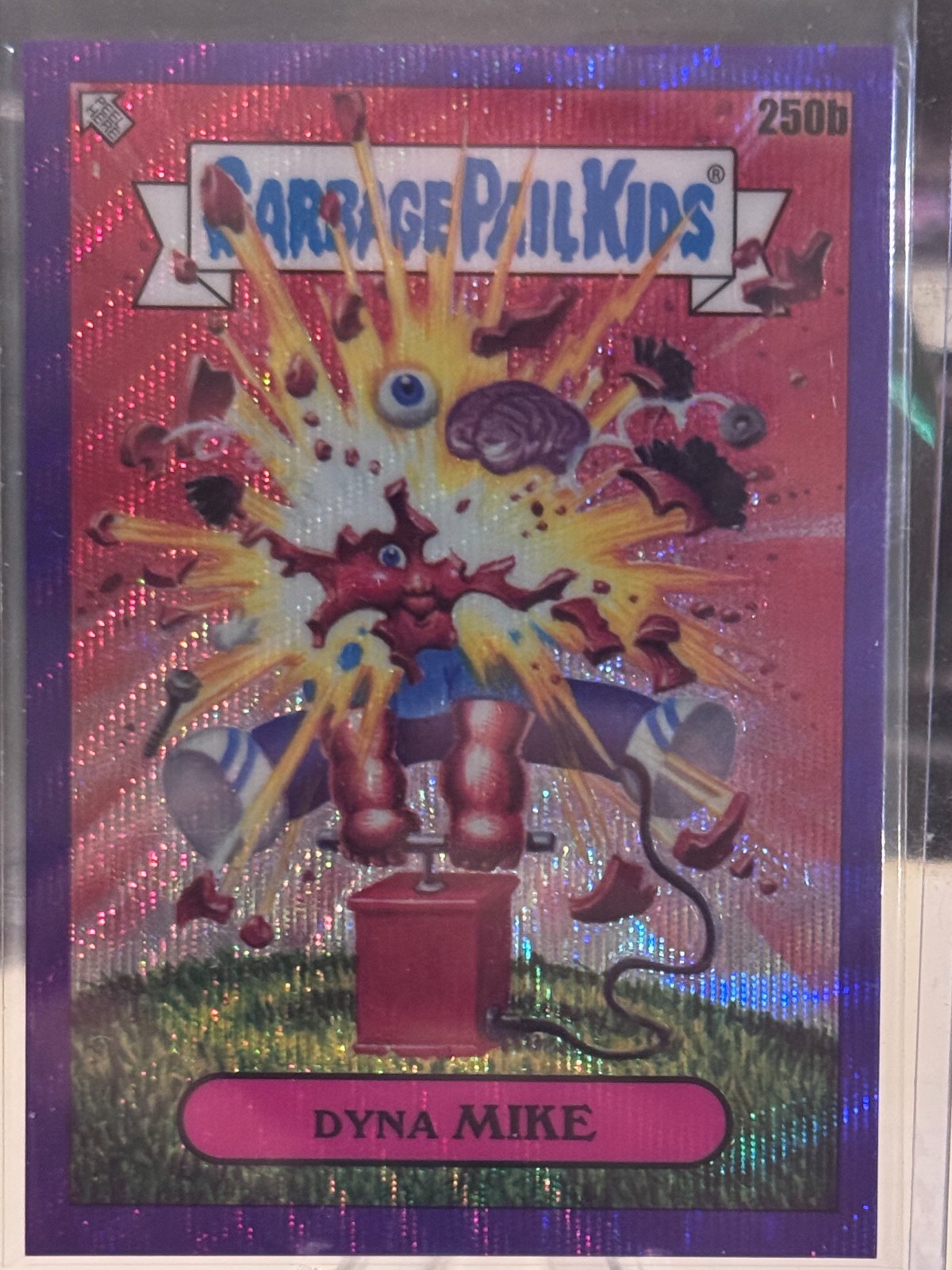 2023 Garbage Pail Kids Chrome Dyna Mike 250b Purple /250