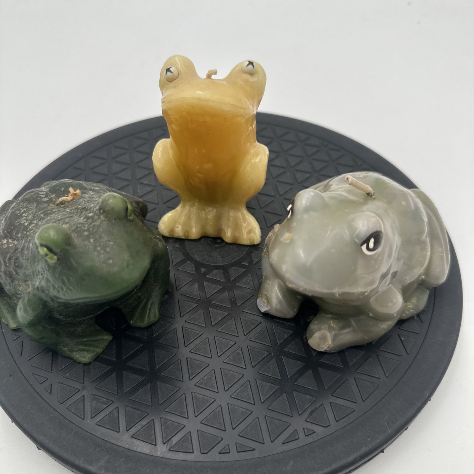 Vintage 1970s Lot Of Frog Candles Unused