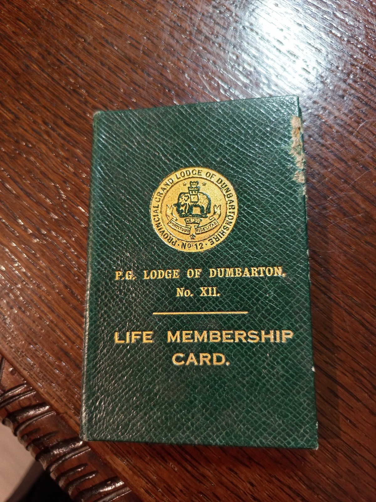 1925 Life Member Lodge Dumbarton No 12  Freemasonry masonic/988
