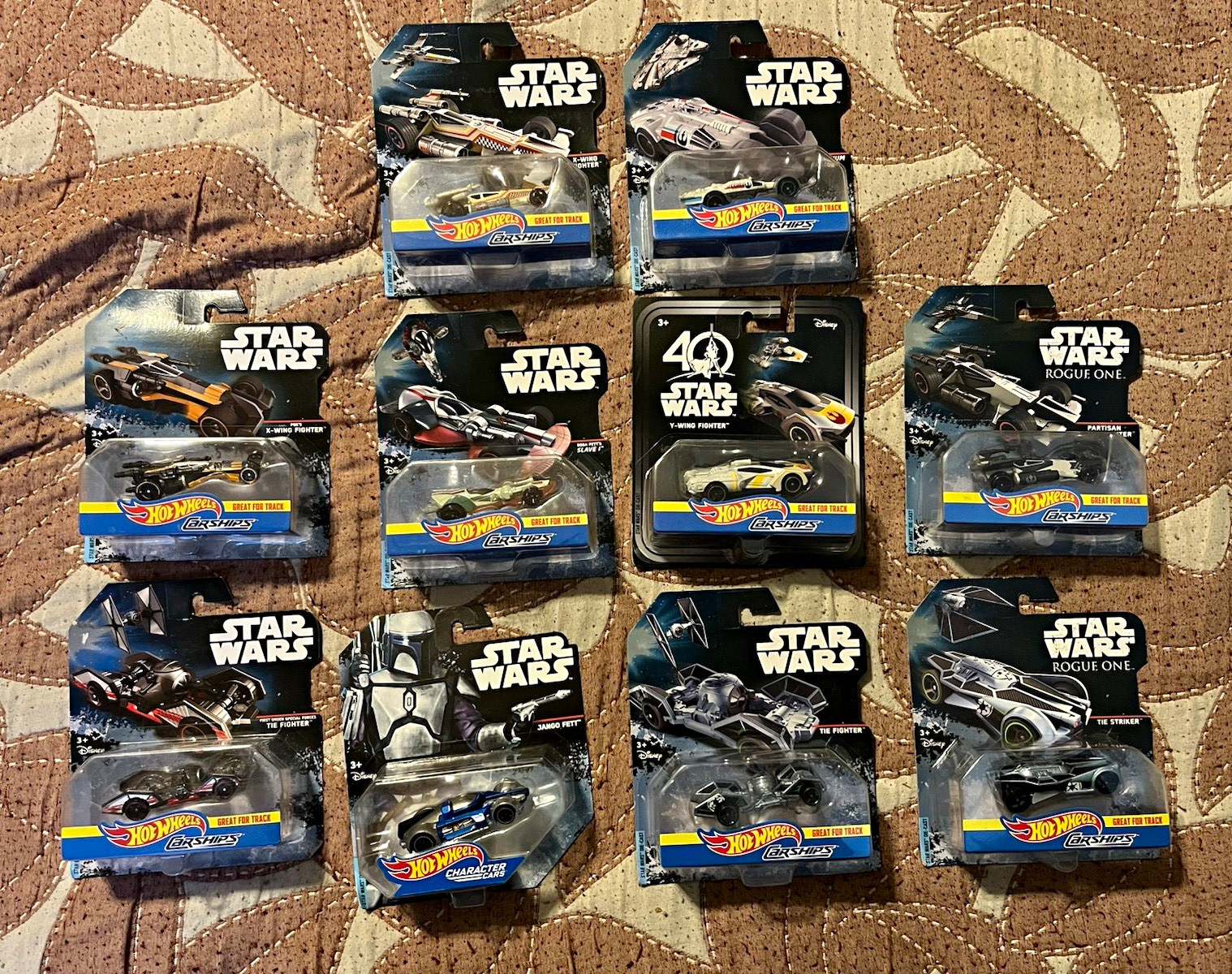 Hot Wheels Star Wars Carships Lot 10