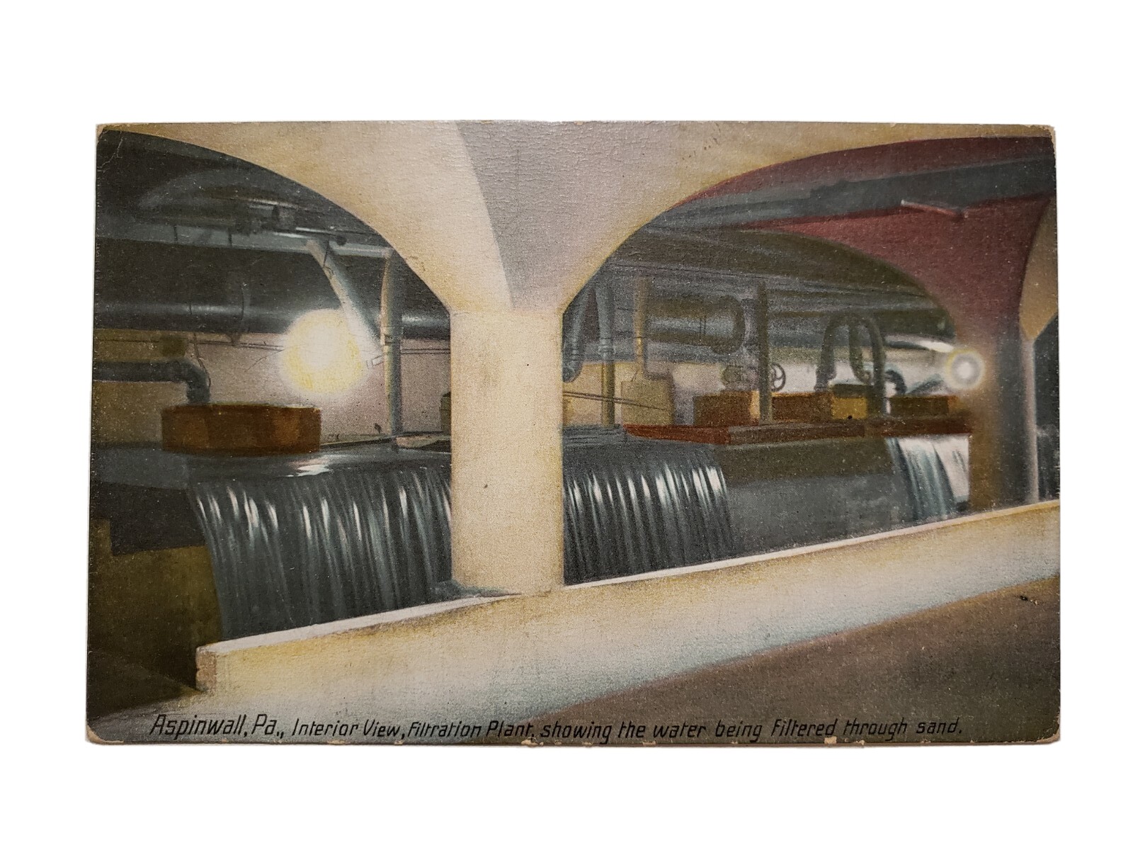 c. 1907-15 Postcard: Aspinwall, PA - Filtration Plant