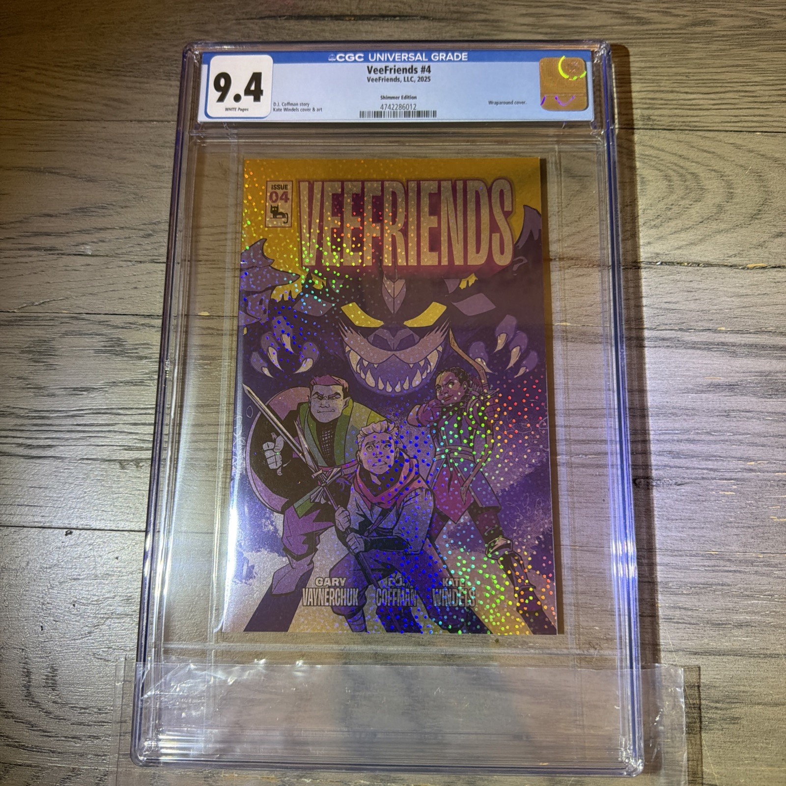 CGC 9.4 VeeFriends #4 SHIMMER /299 Rare 2025 Gary Vee Harpik