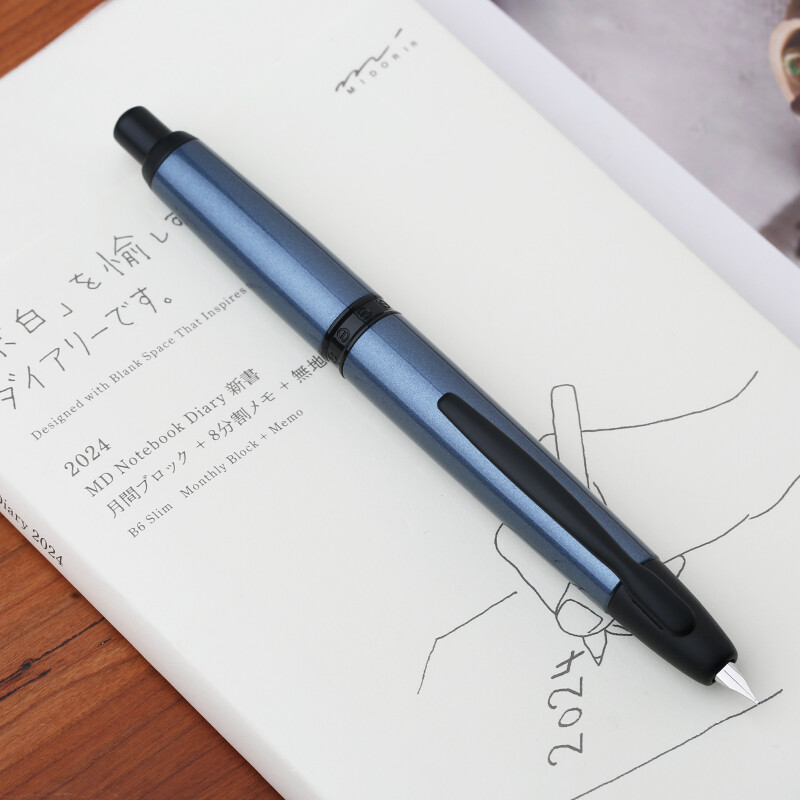 New Colour Majohn A1 Retractable Fountain Pen F Nib Metal with Clip & Converter