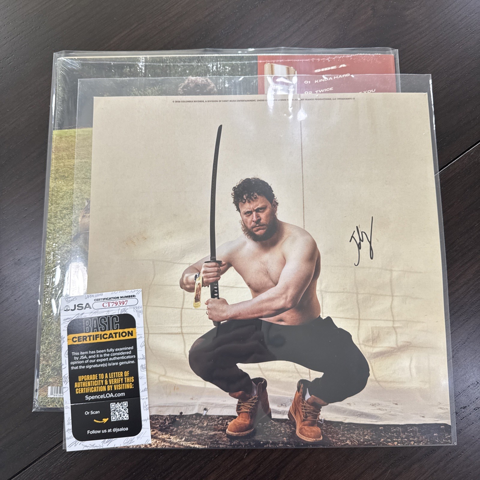 BILMURI SIGNED KINDA HARD LP RED VINYL RECORD ALBUM AUTOGRAPHED RARE JSA COA