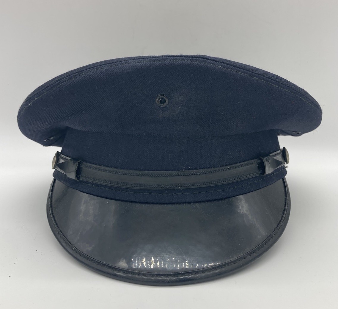 Vintage 1970s Fireman\'s Fire Department Dress Uniform Hat Cap Size 7 1/8
