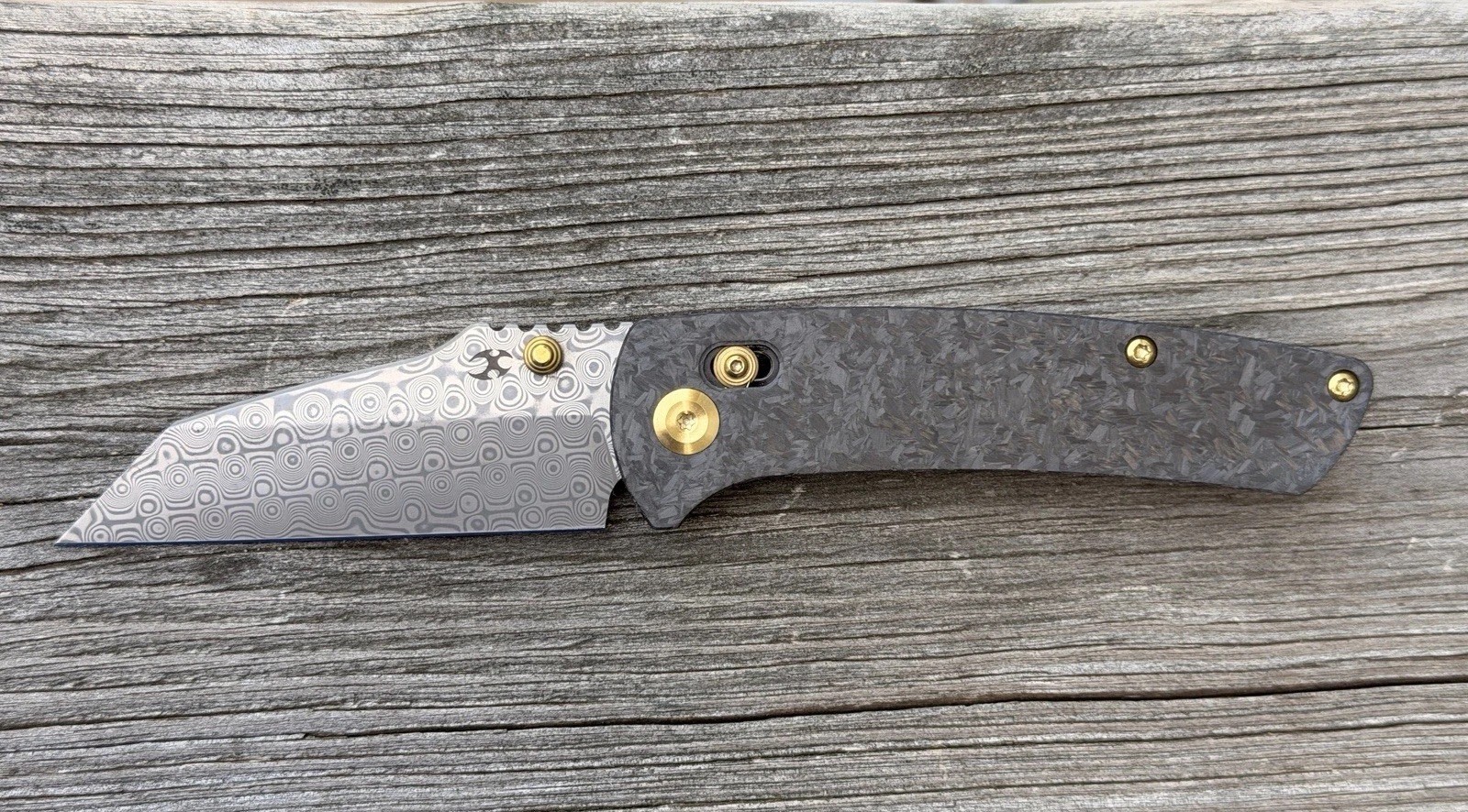 Kansept Main Street Damascus Shred Carbon Fiber - Crossbar - K1015V1 - Brand New